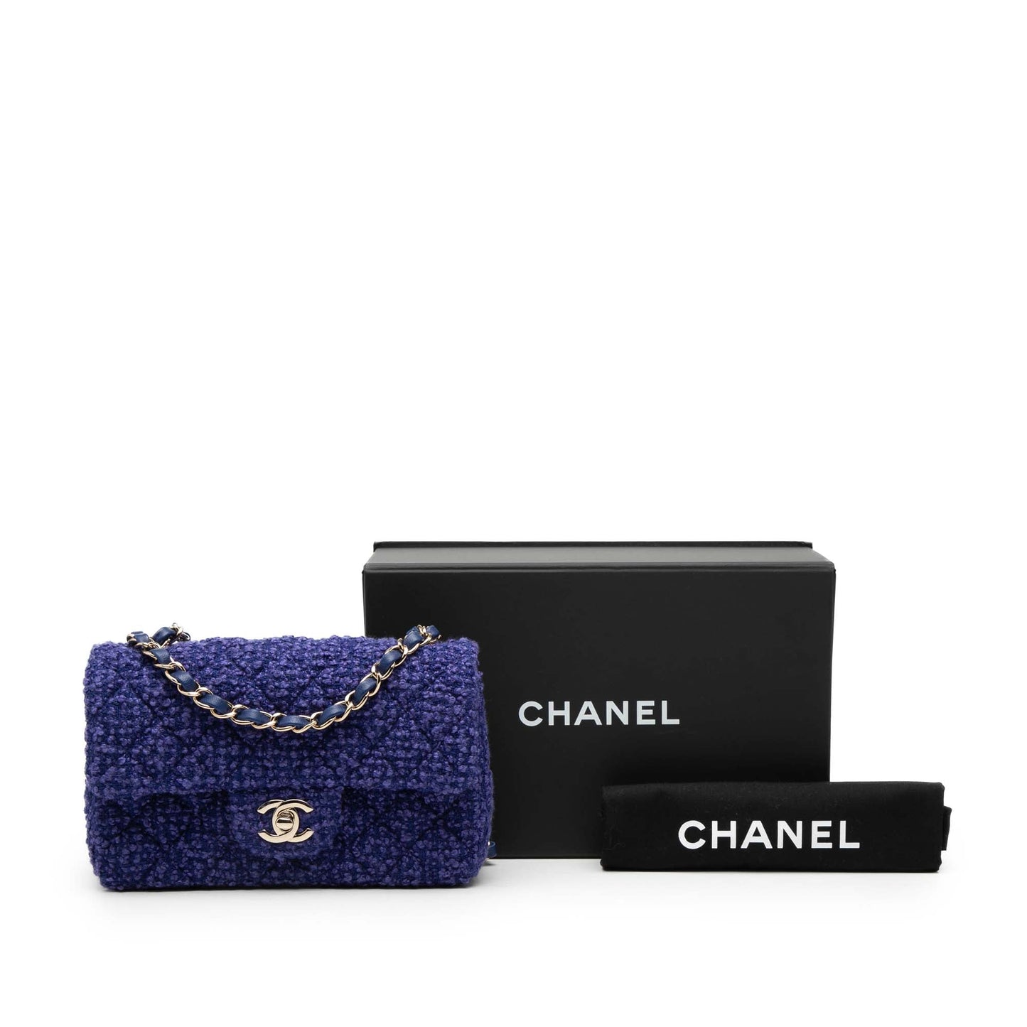 Chanel Mini Rectangular Classic Tweed Single Flap