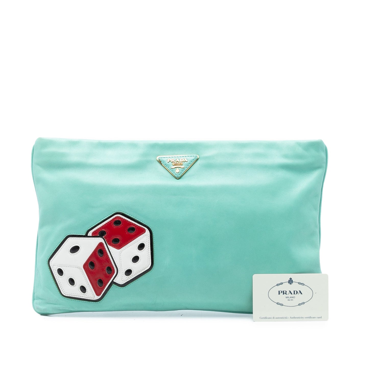 Prada Nappa Dice Clutch