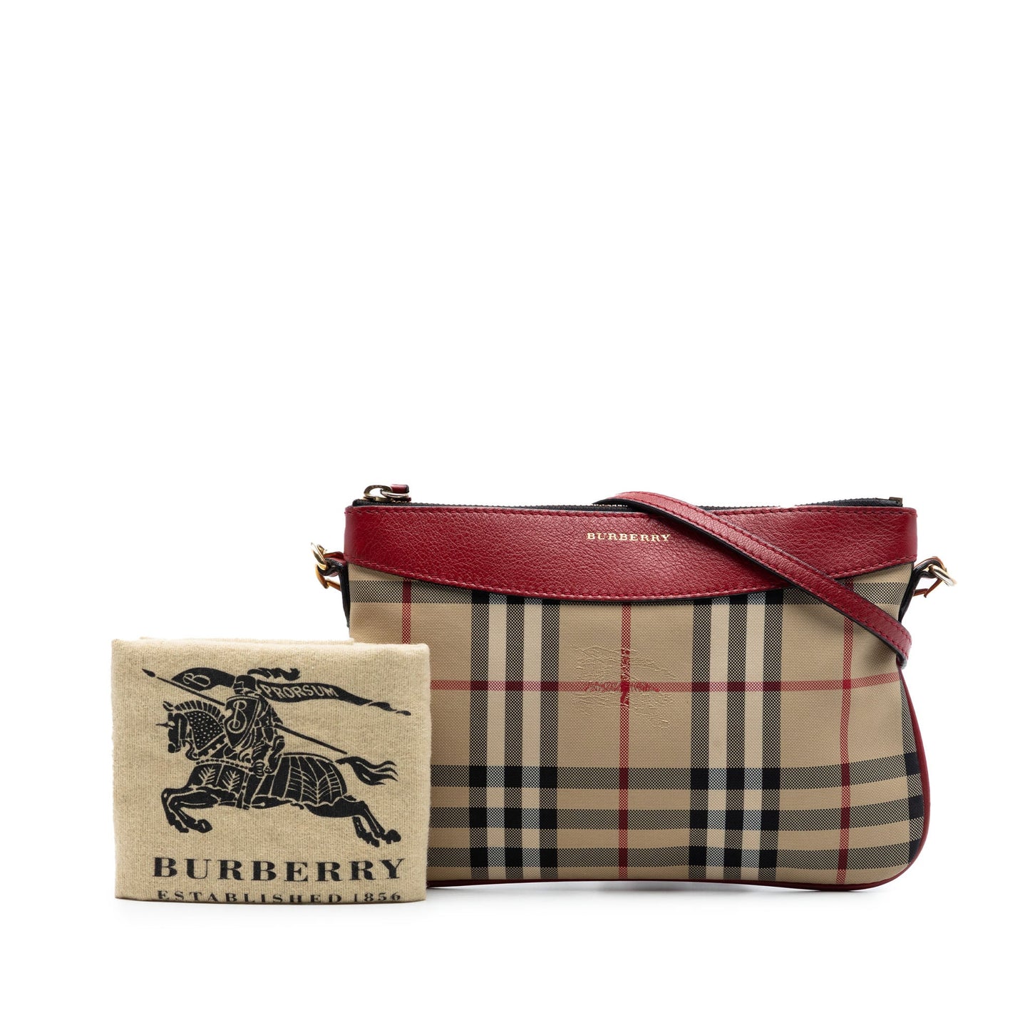 Burberry Haymarket Check Nylon Peyton Crossbody