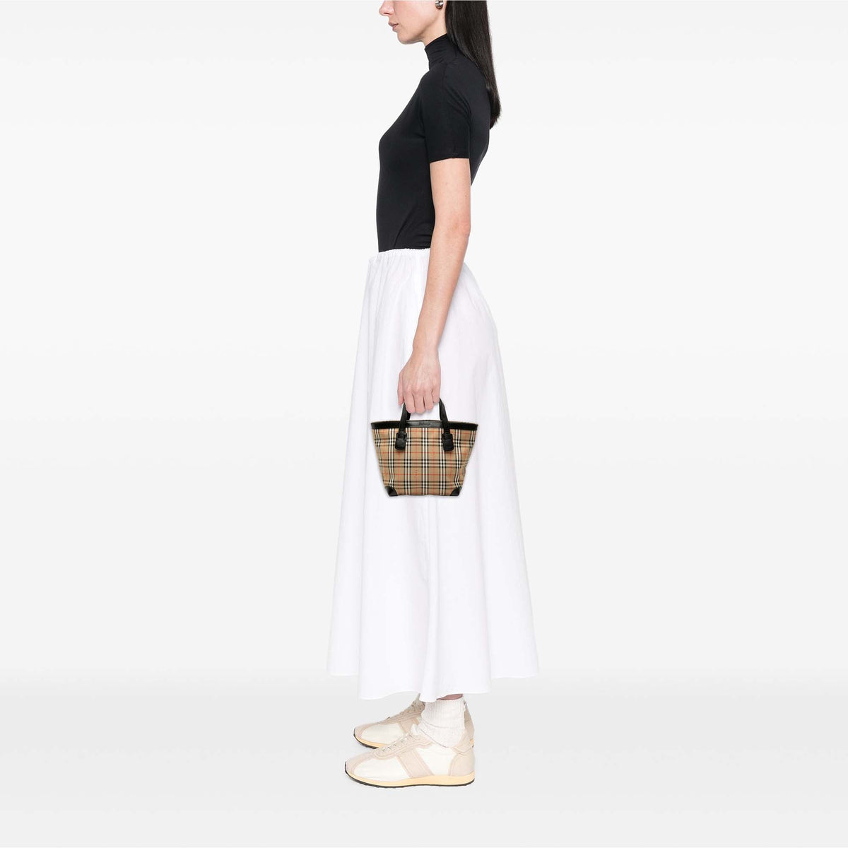 Burberry Haymarket Check Coated Canvas Tote