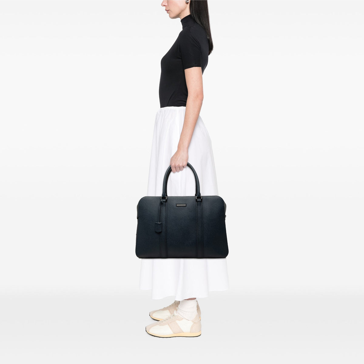 Burberry Calf Leather Business Bag