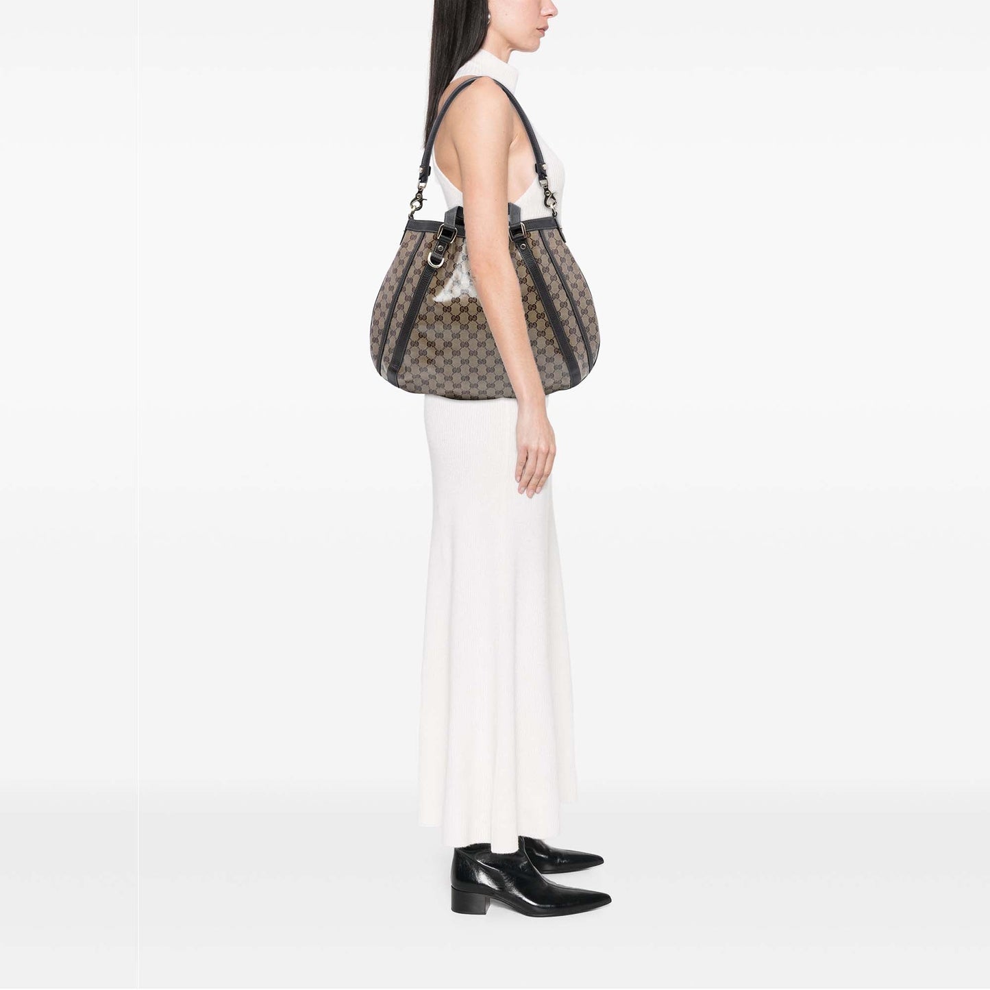 Gucci GG Crystal Abbey D Ring Convertible Tote
