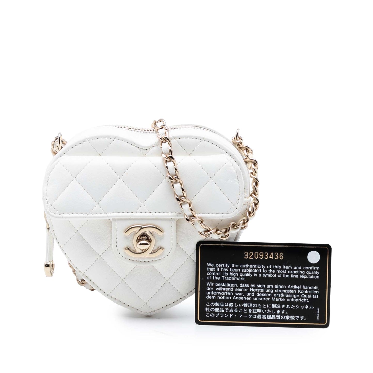 Chanel Mini Lambskin CC in Love Heart Crossbody