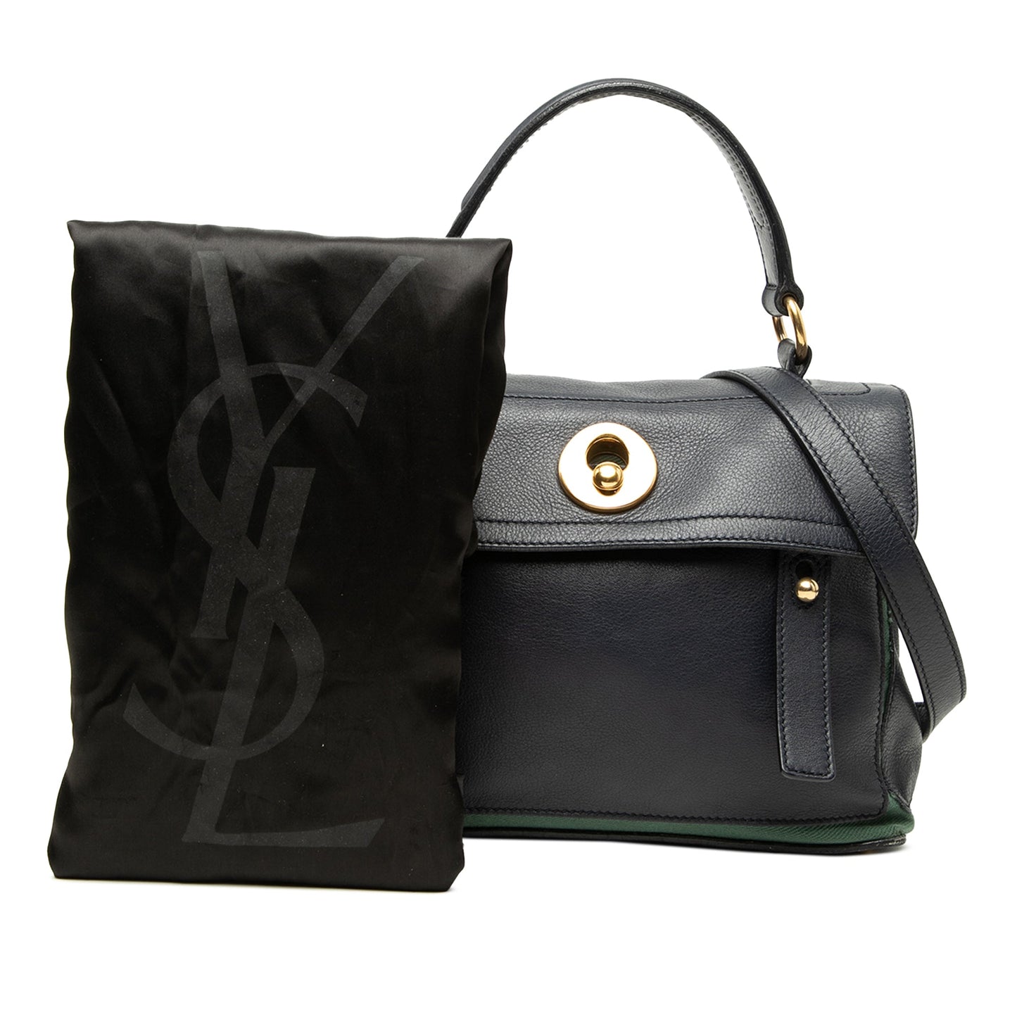 Saint Laurent Small Leather Muse Two Satchel