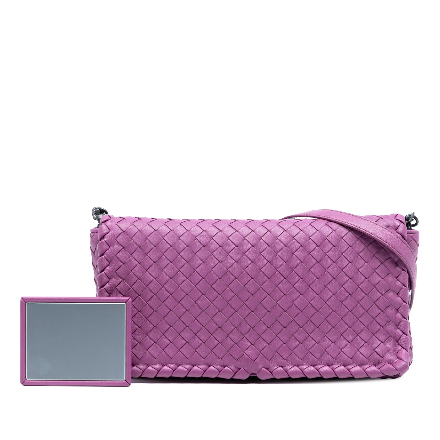 Bottega Veneta Nappa Intrecciato Dahlia Clutch Crossbody