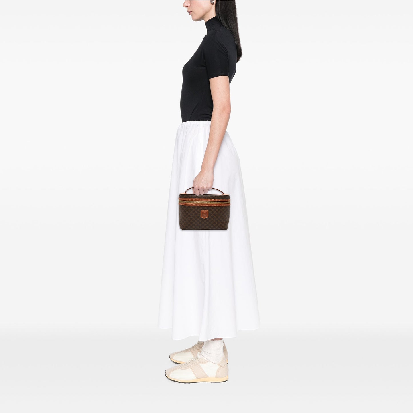 Celine Macadam Coated Canvas Vanity Bag