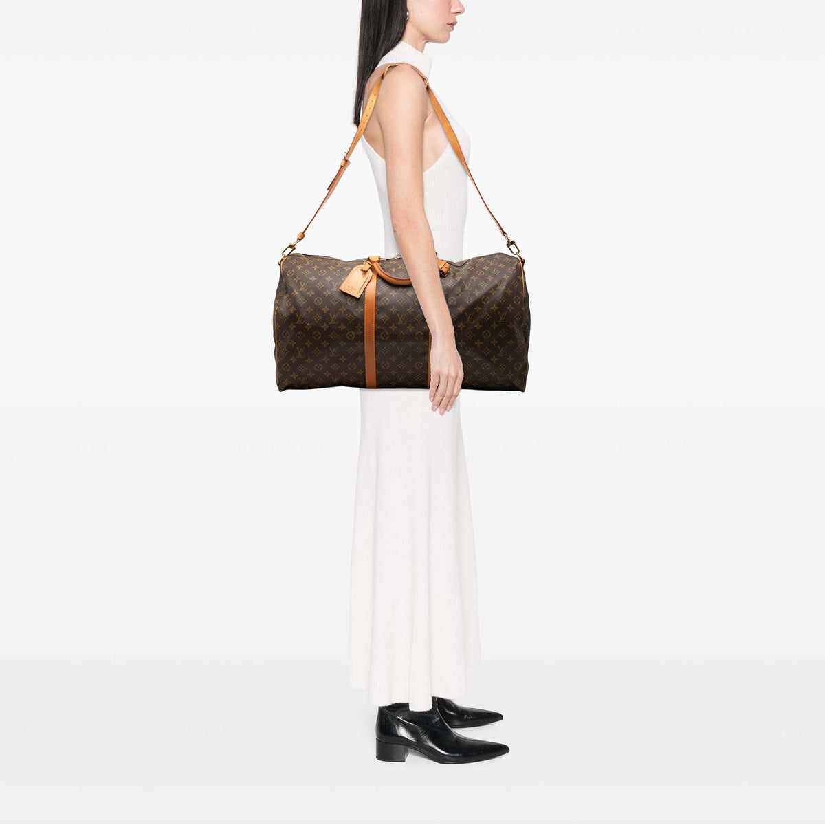 Louis Vuitton Monogram Keepall Bandouliere 60 — Brown