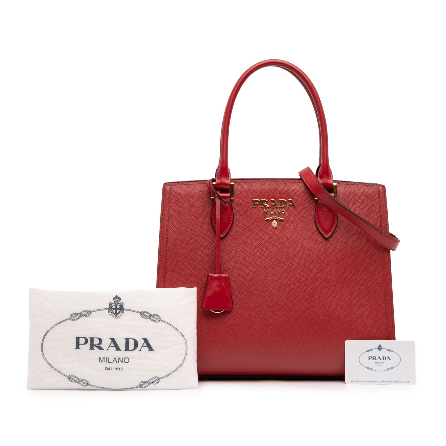 Soft Calf Trimmed Saffiano Lux Satchel