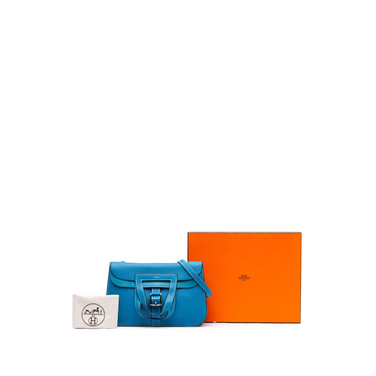 Hermès Clemence Halzan 31 — Blue
