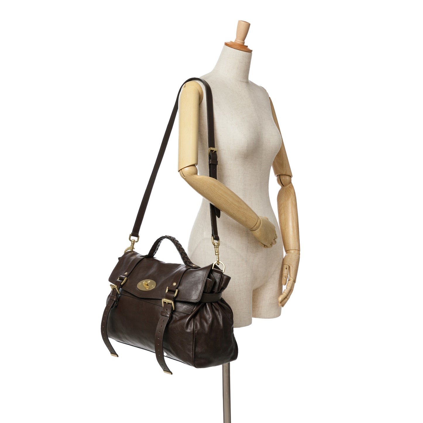 Mulberry Calfskin Alexa Satchel