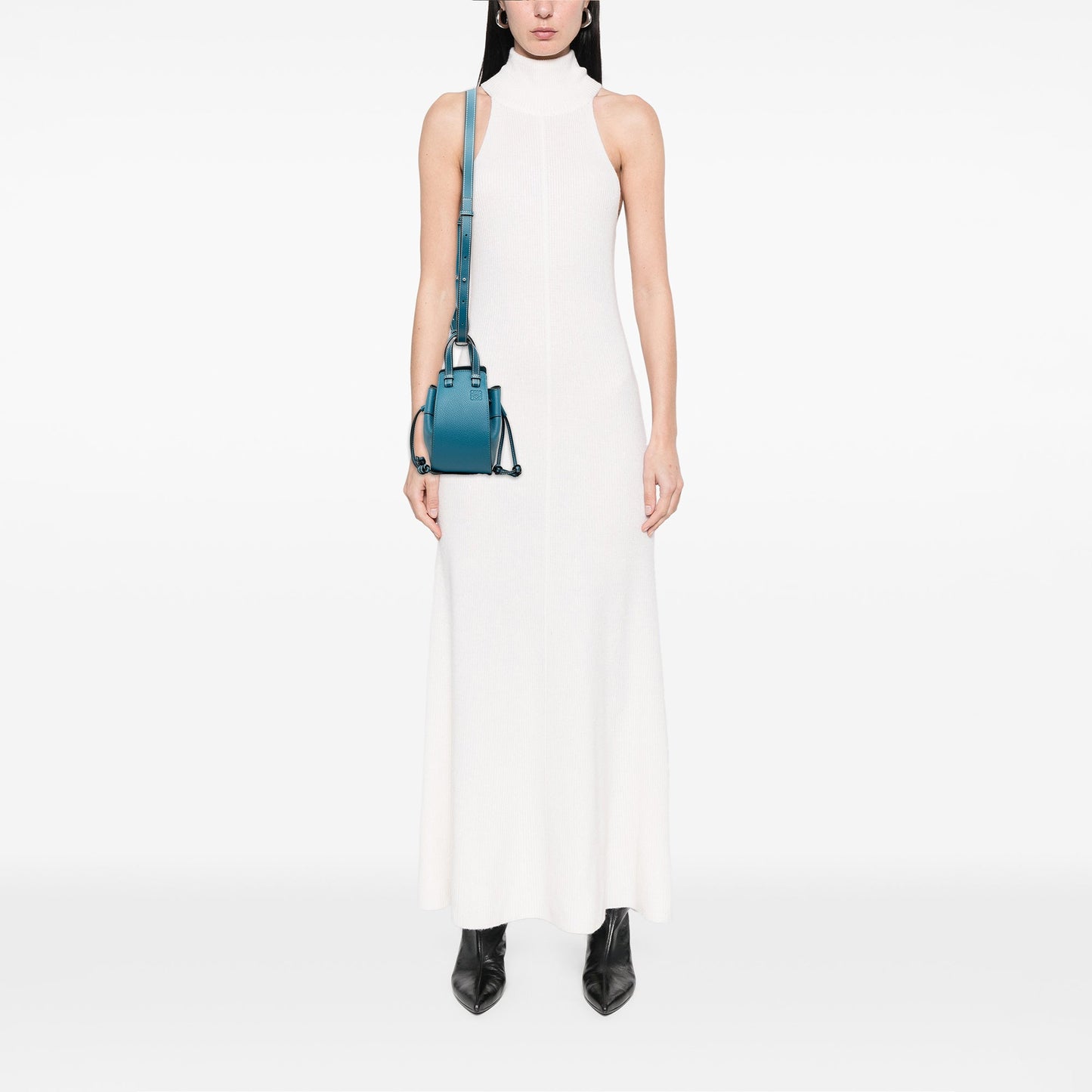 LOEWE Mini Leather Drawstring Hammock Bag