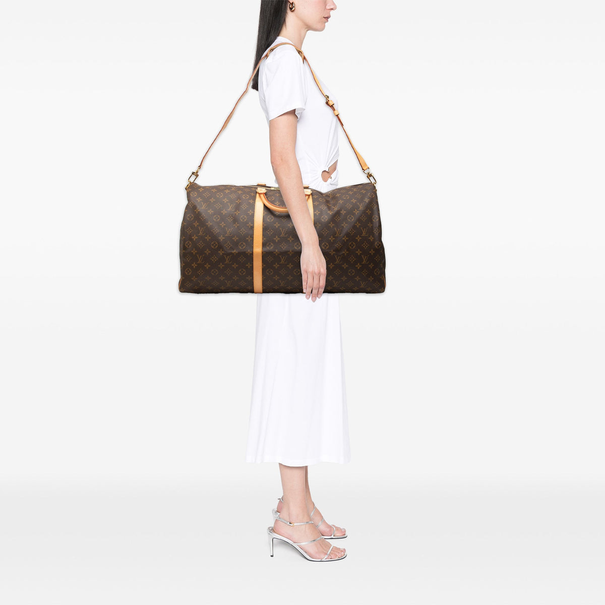 Louis Vuitton Monogram Keepall Bandouliere 60 — Brown