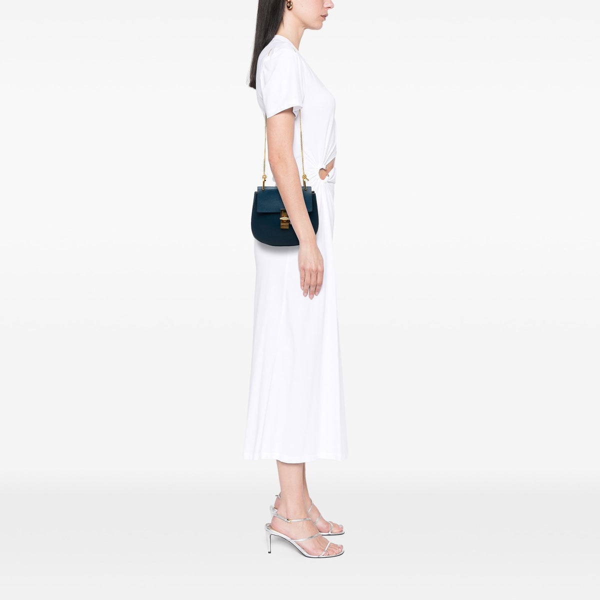 Chloé Small Leather Drew Crossbody