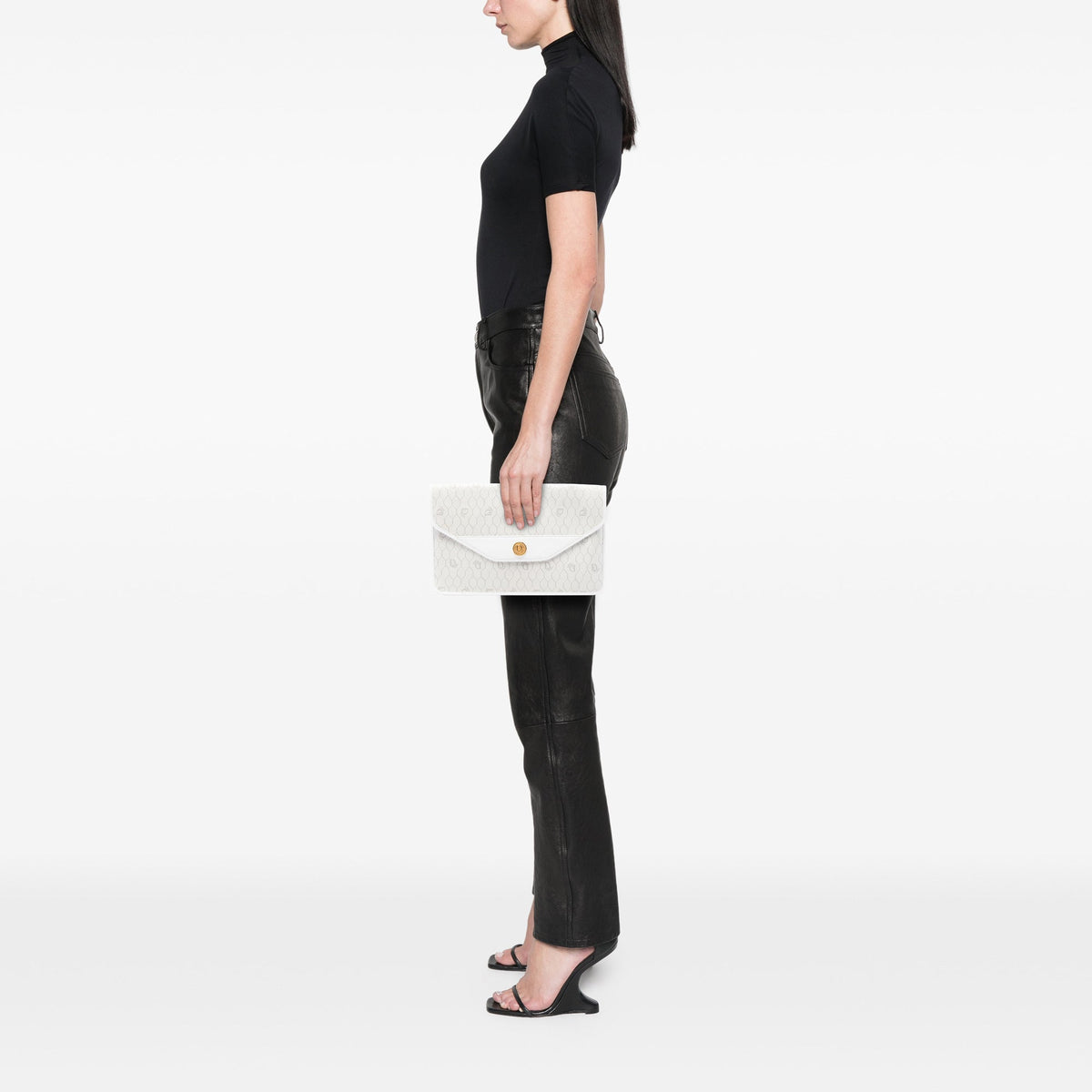Dior Honeycomb Coated Canvas Clutch