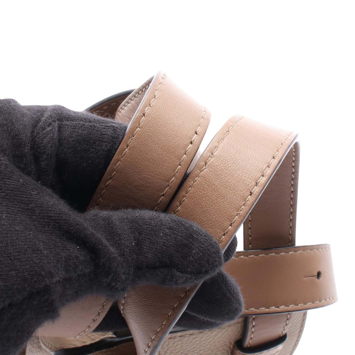 LOEWE Small Grained Calfskin Drawstring Hammock Bag