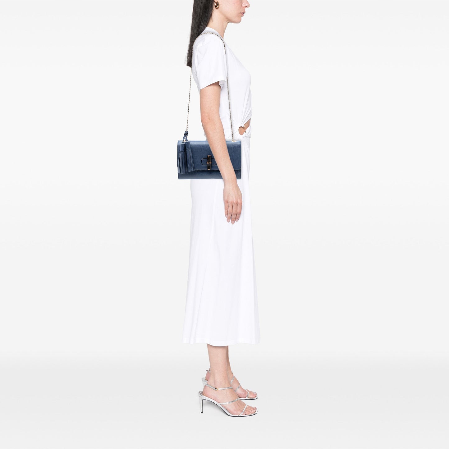 Gucci Medium Leather Miss Bamboo Crossbody