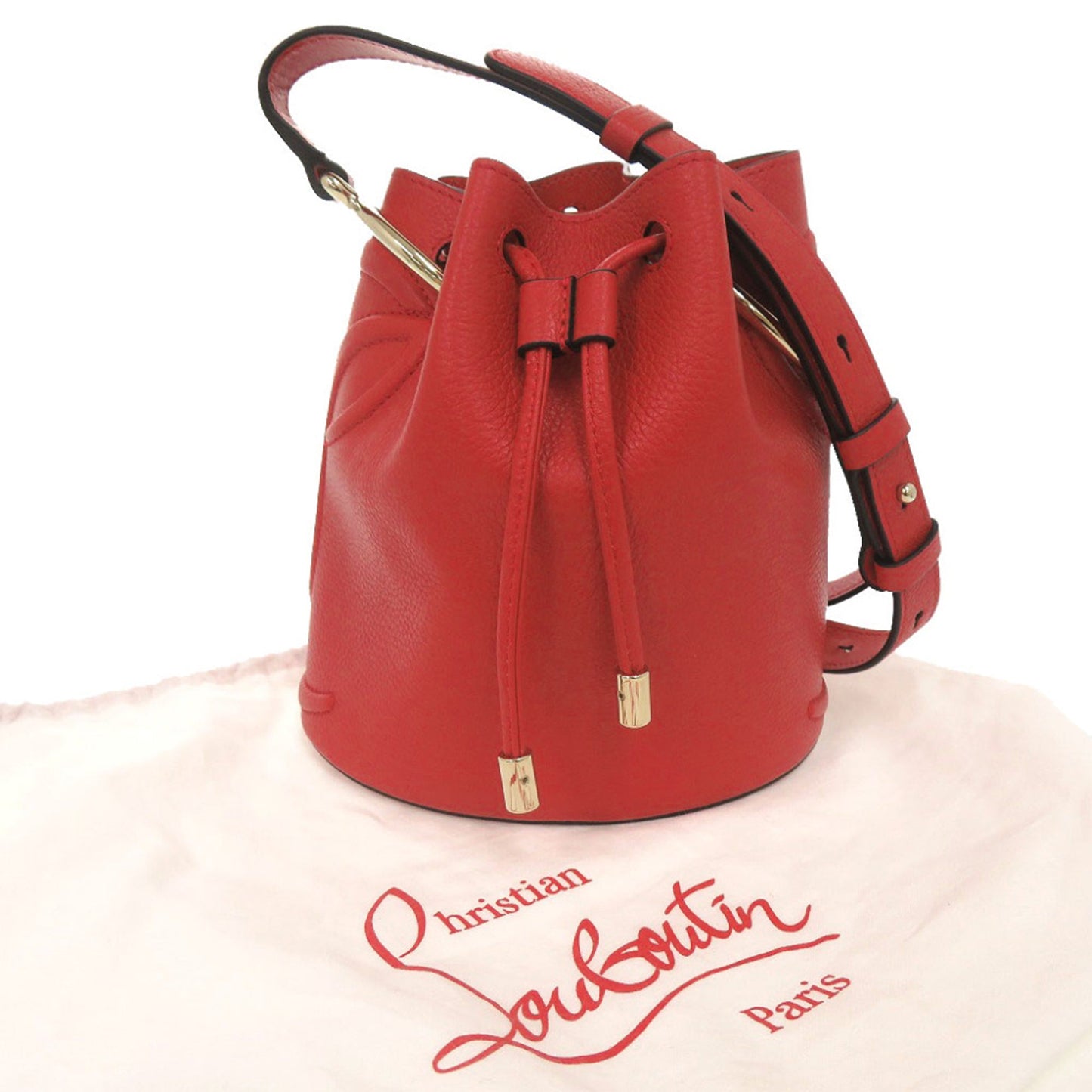 Christian Louboutin Leather By My Side Bucket Bag