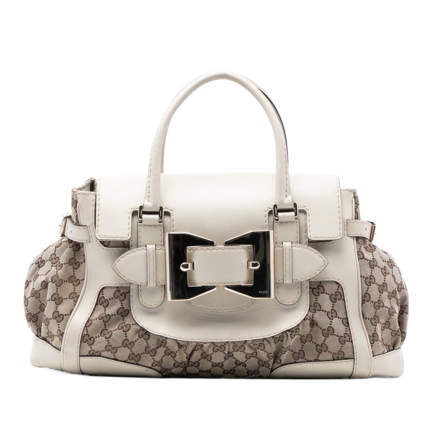 Gucci GG Canvas and Leather Dialux Queen Tote