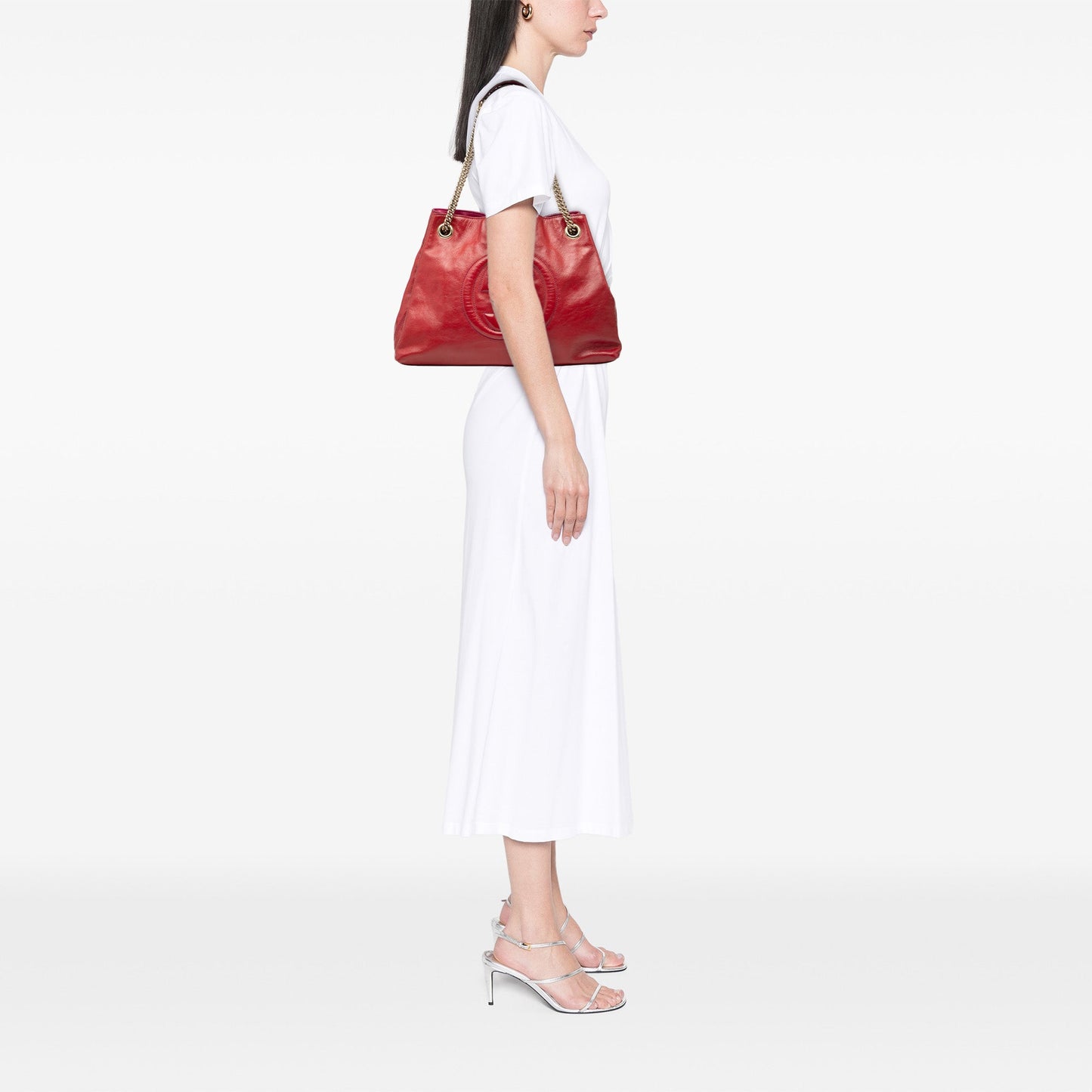 Gucci Medium Leather Soho Chain Tote