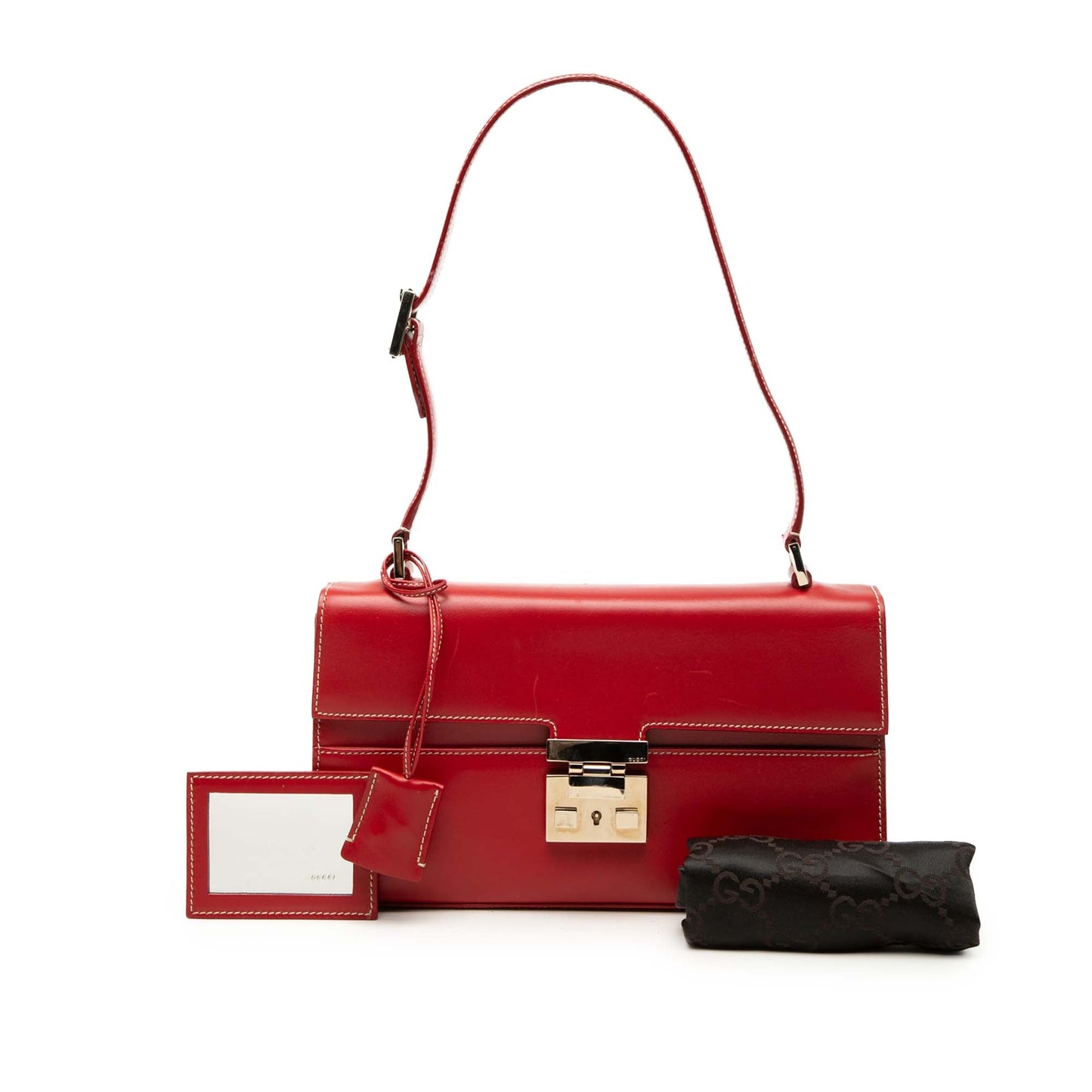 Gucci Calfskin Lady Lock Shoulder Bag