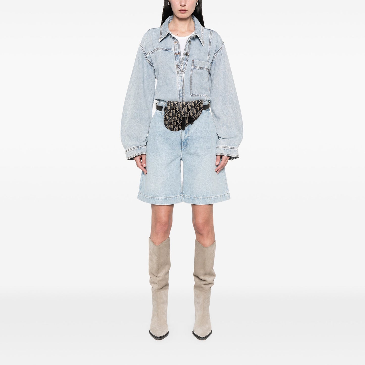 Dior Oblique Canvas Saddle Belt Bag