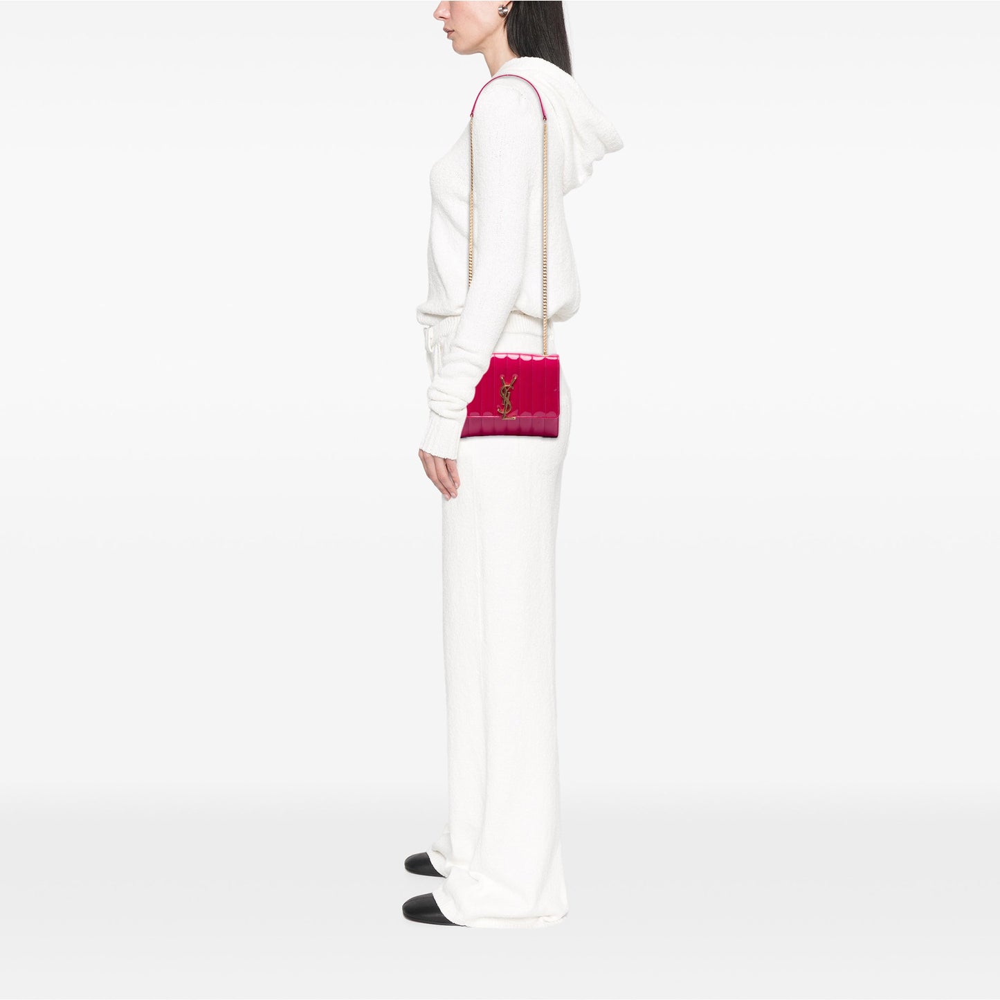 Saint Laurent Medium Patent Vicky Crossbody