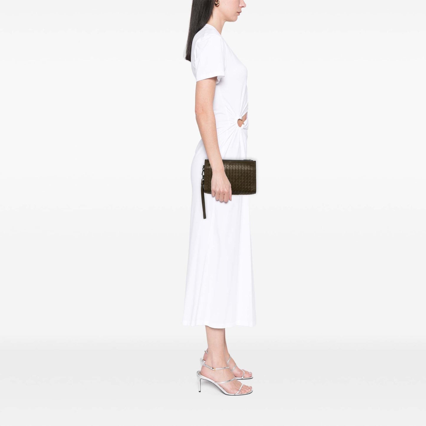 Bottega Veneta Nappa Intrecciato Double Zip Wristlet Clutch