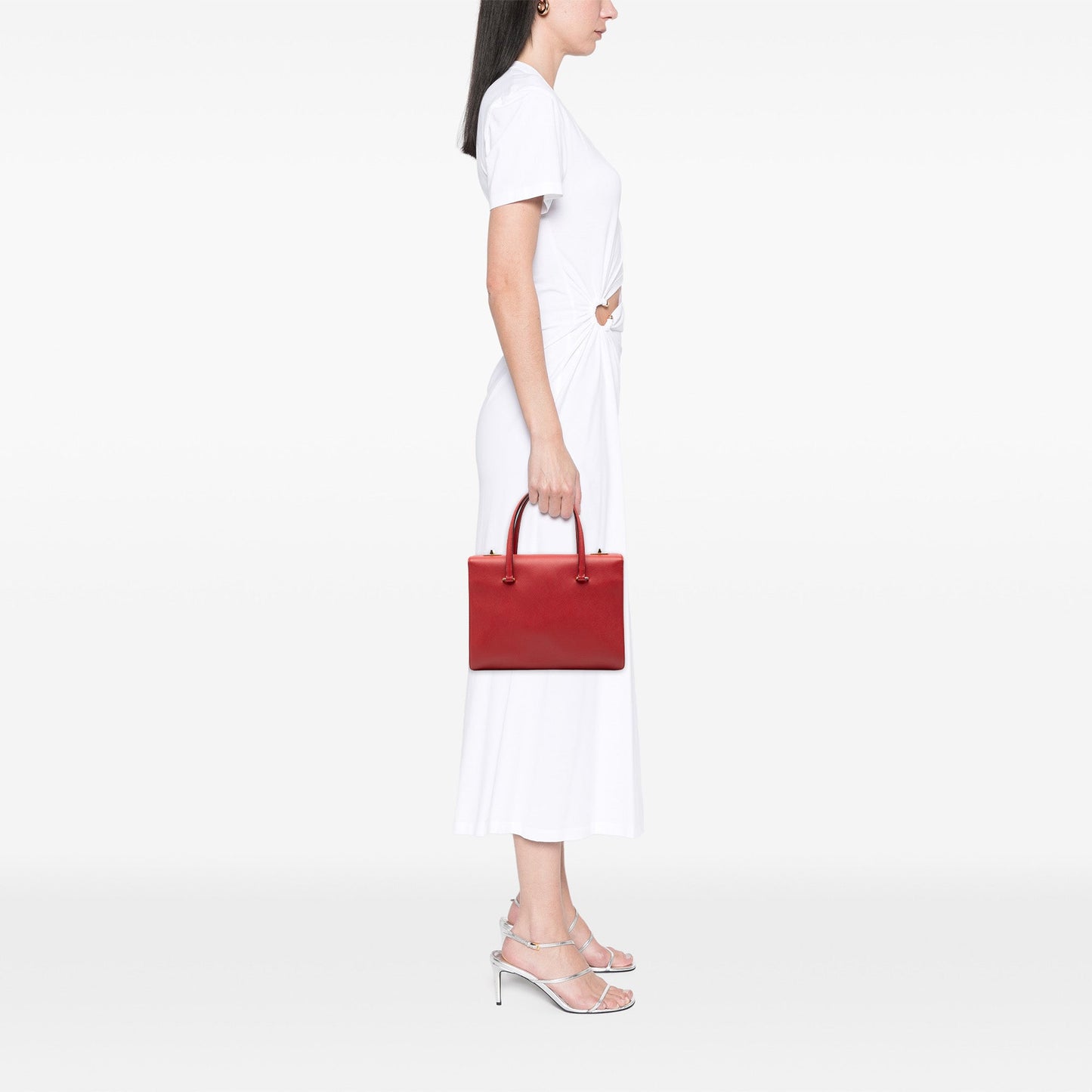 Prada Saffiano Turnlock Handbag
