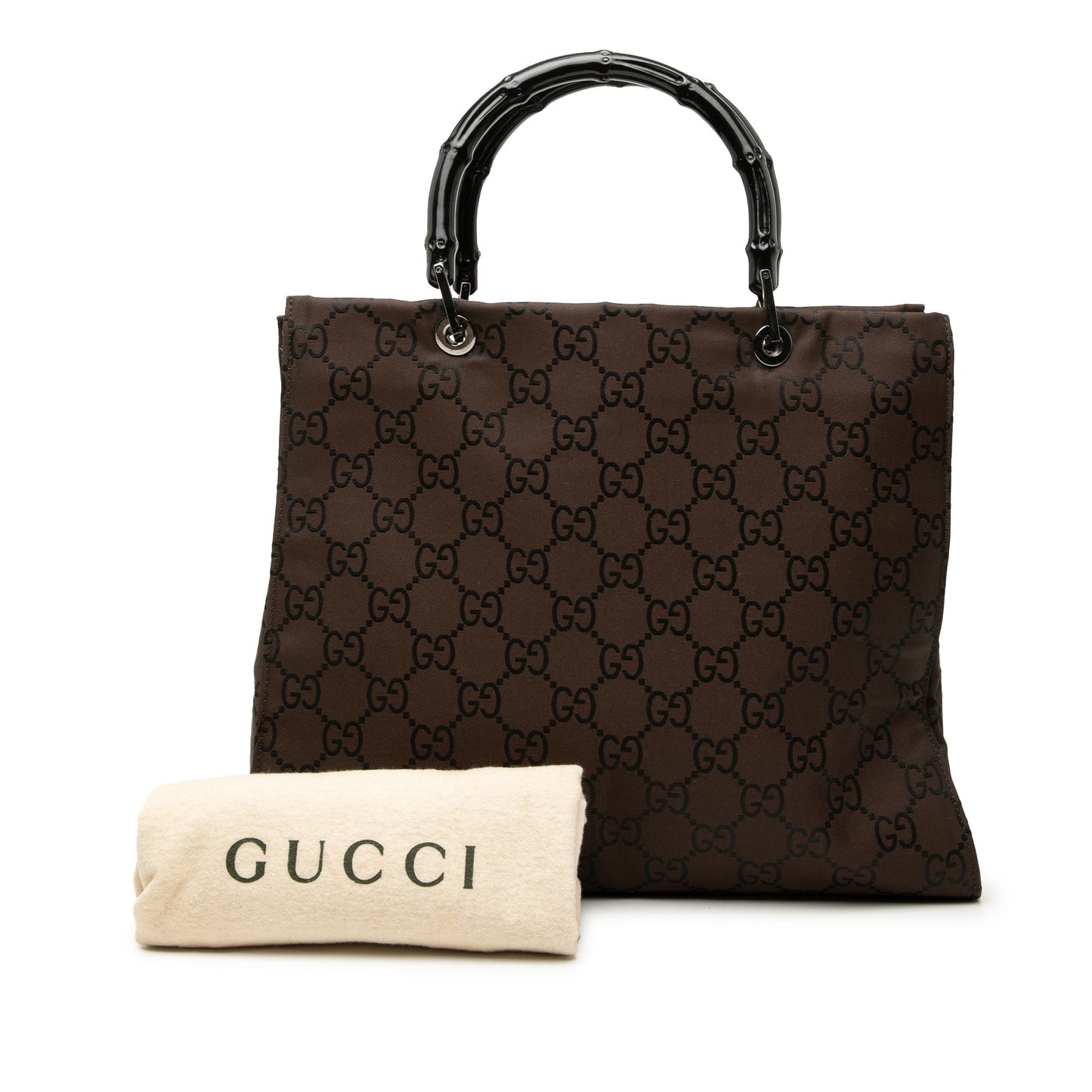 GG Nylon Bamboo Handbag