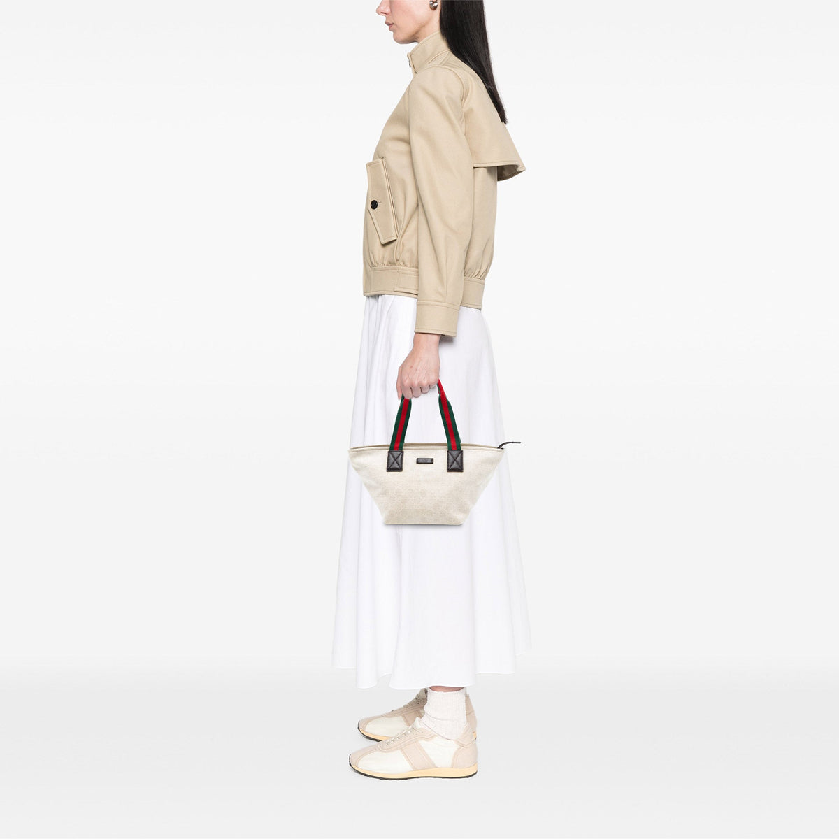 Gucci GG Canvas Web Tote