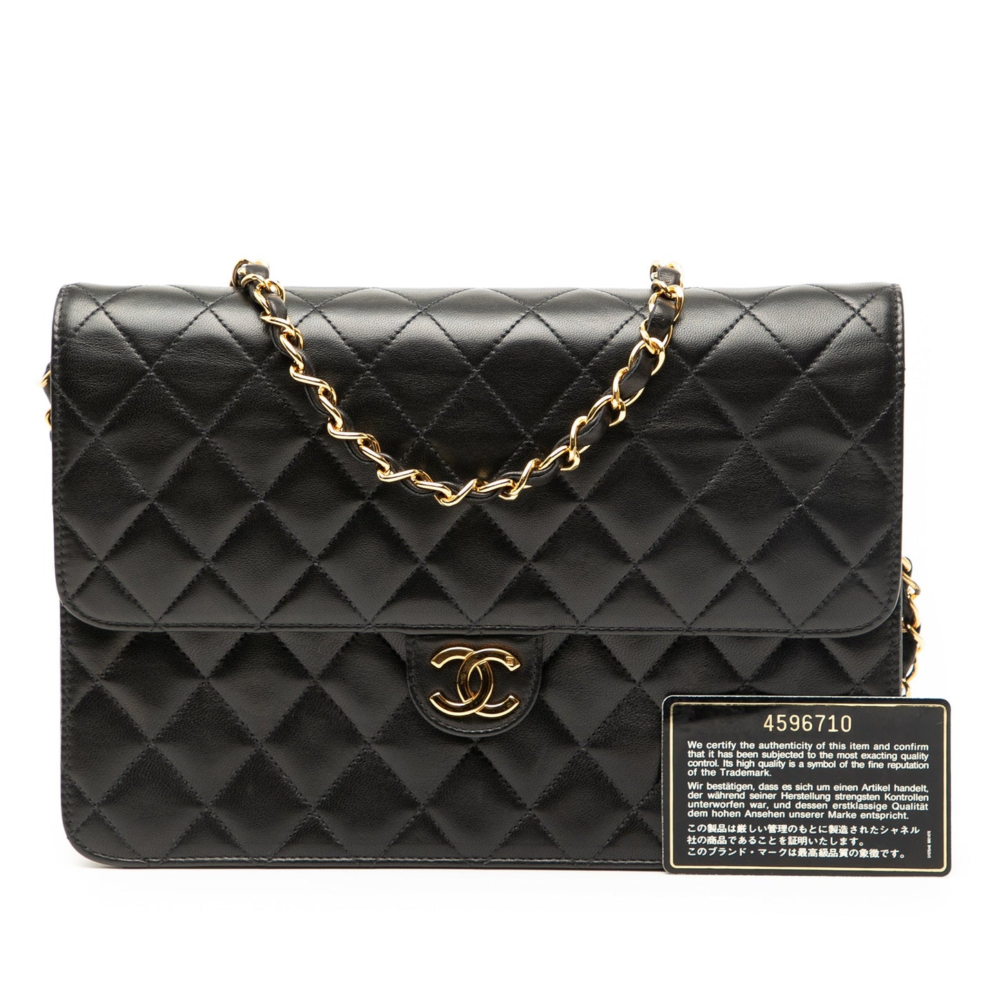 Chanel Medium CC Quilted Lambskin Single Flap