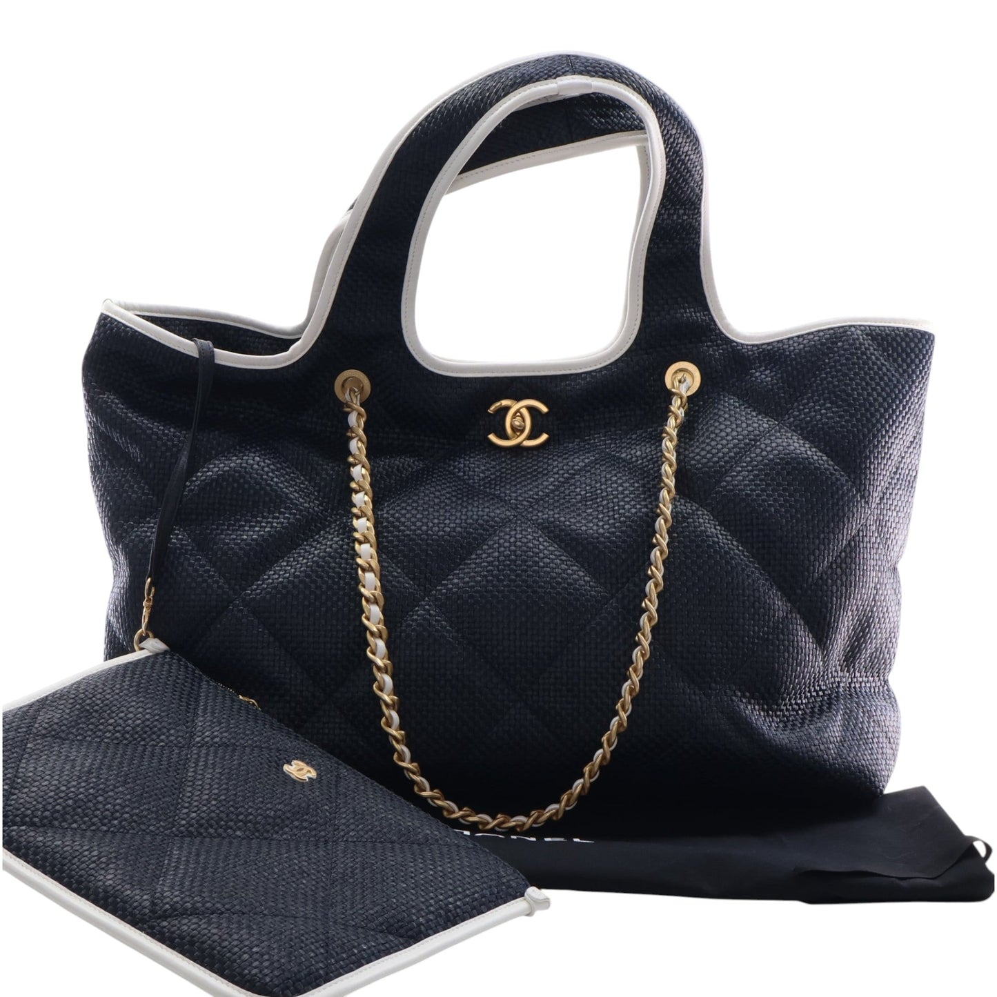 Chanel Large Raffia Coco Beach Tote