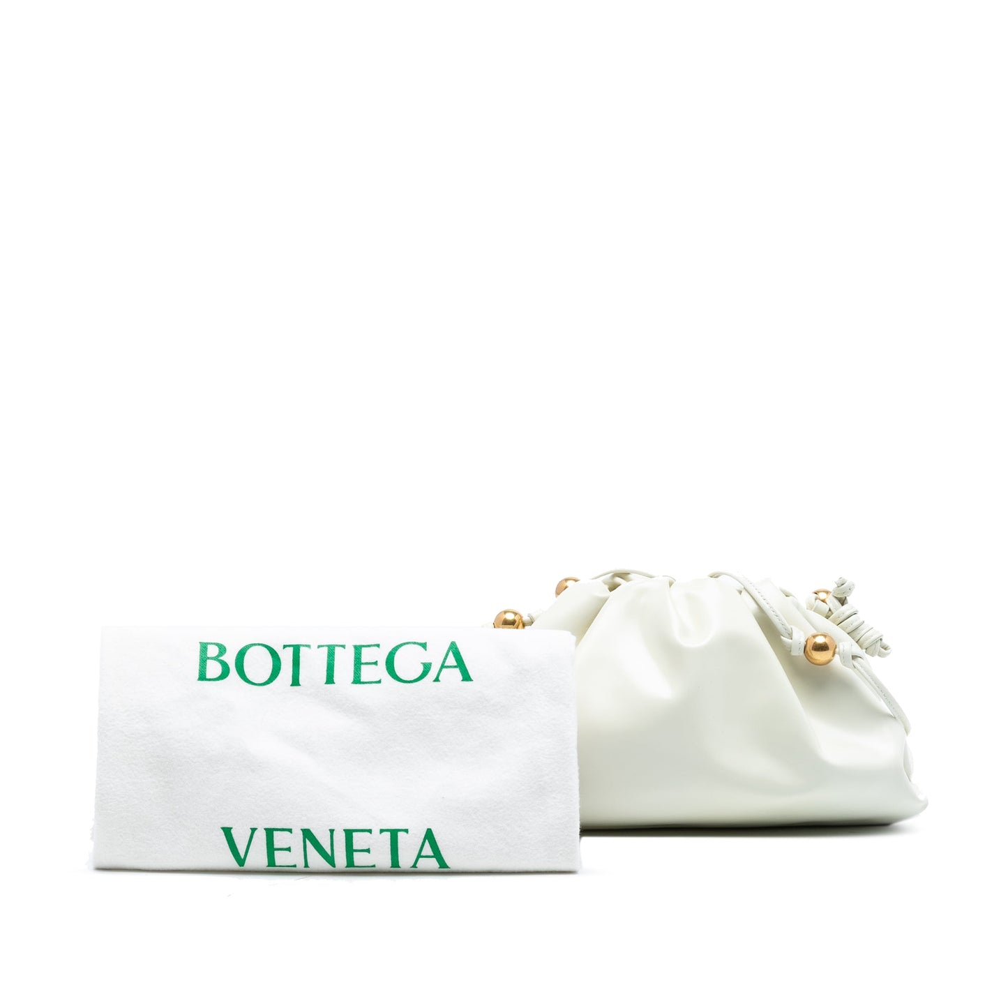 Bottega Veneta Brushed Calfskin Beaded Strap The Mini Pouch Crossbody