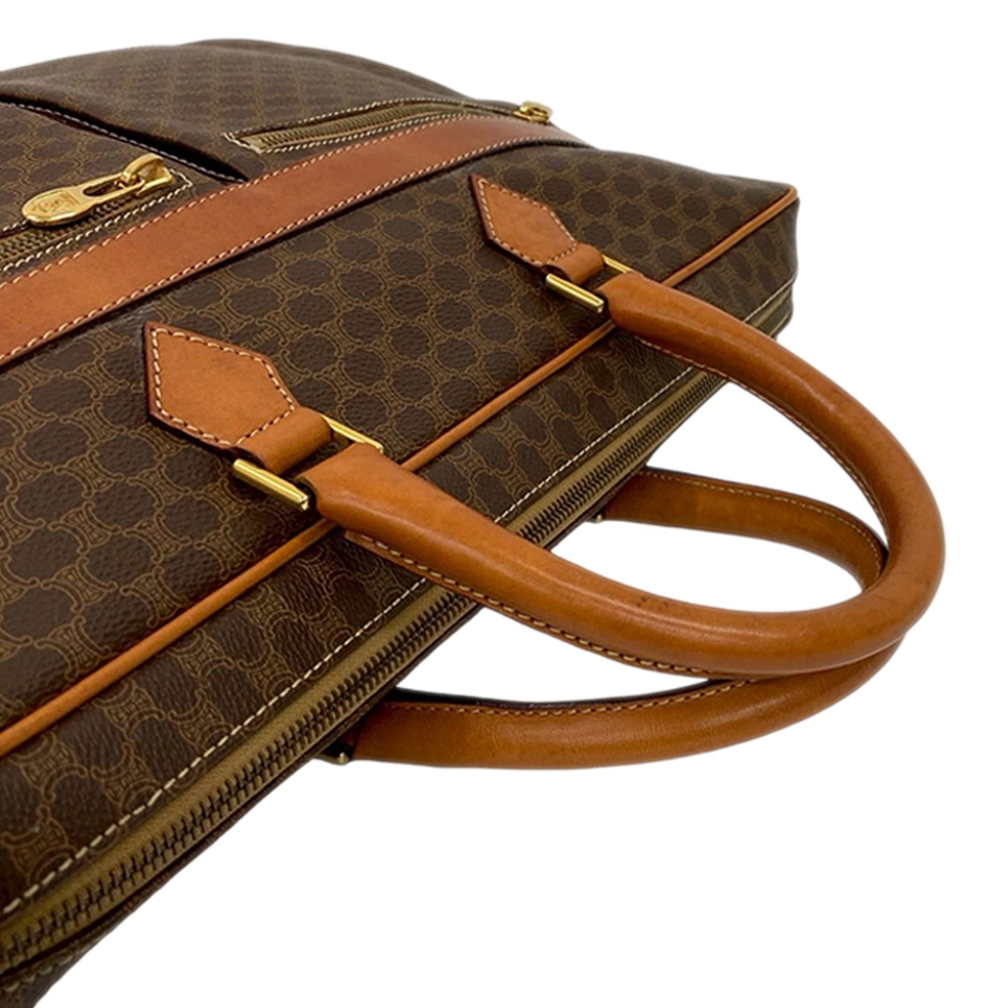 Celine Macadam Coated Canvas Business Bag