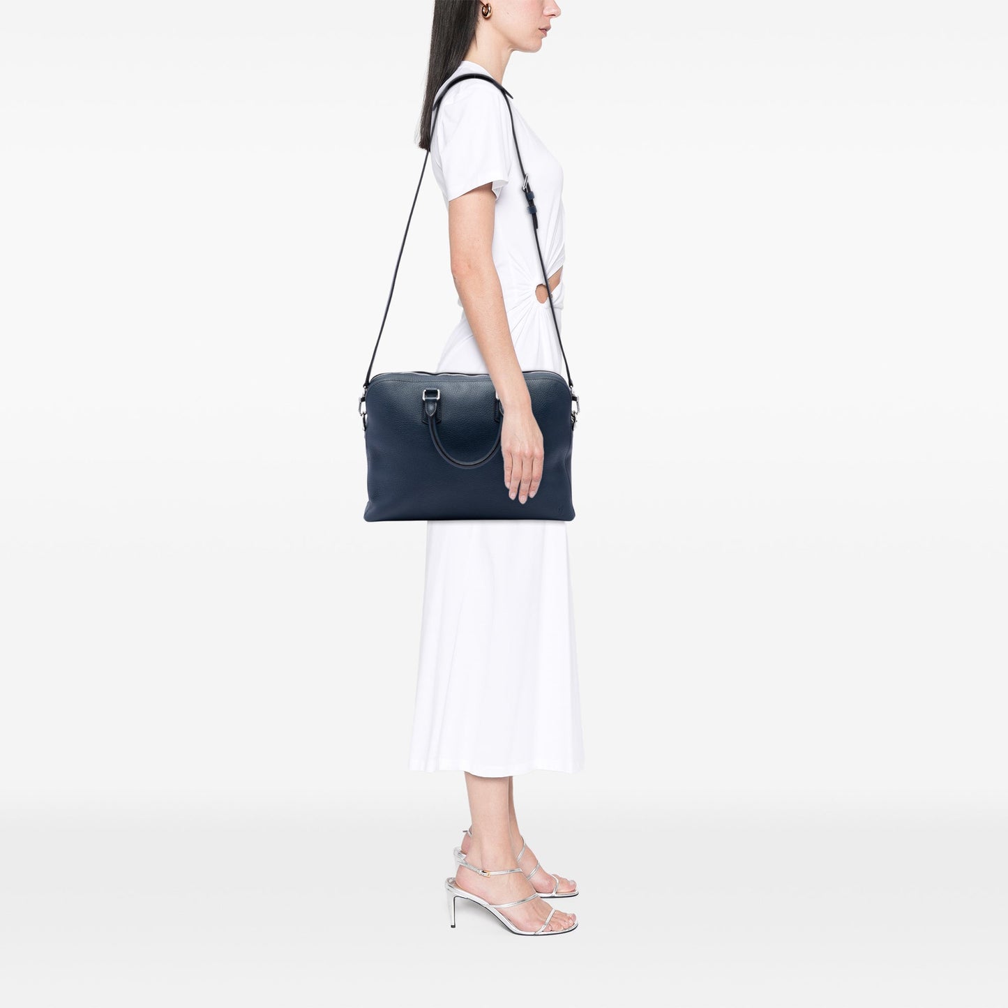 Louis Vuitton Taurillon Victor Briefcase — Blue