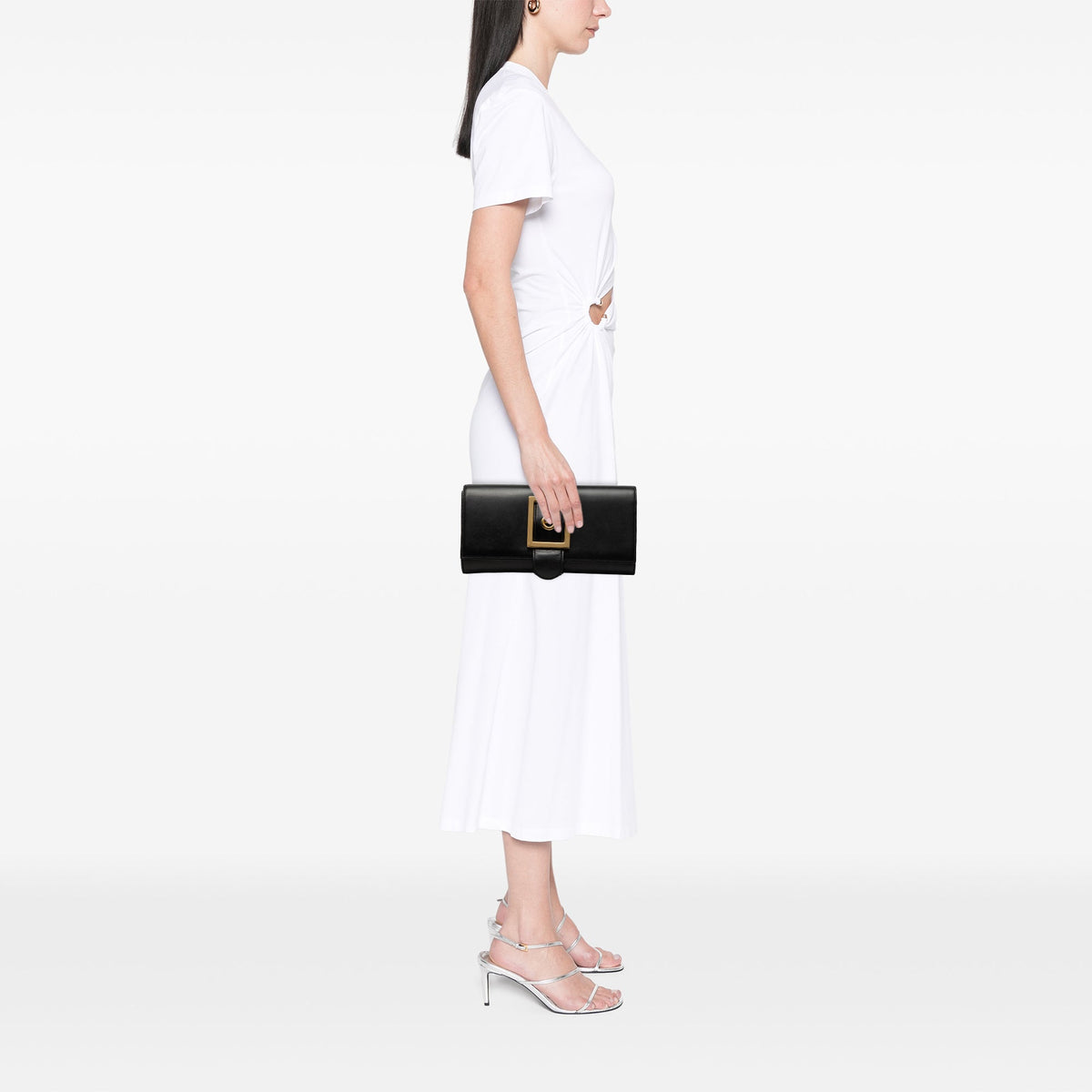 Gucci Smooth Calfskin Lady Buckle Clutch