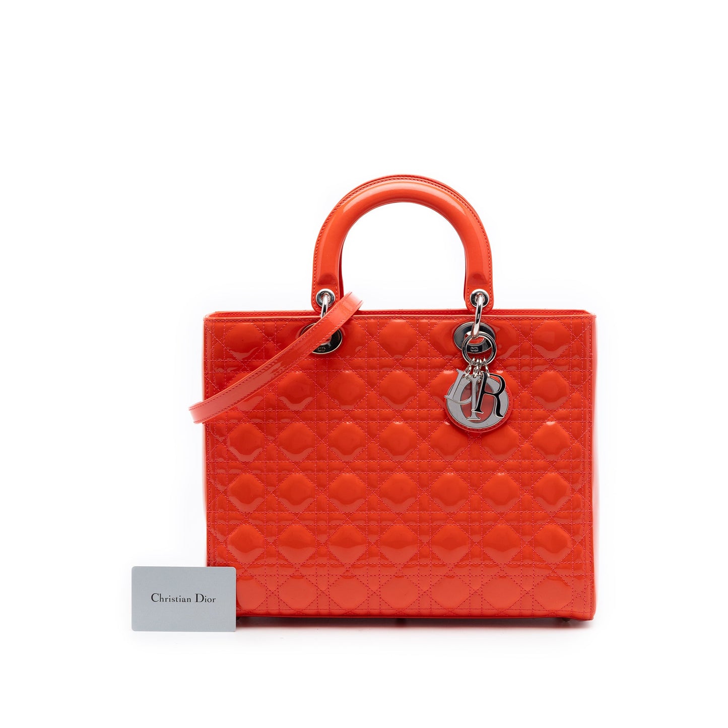 Dior Large Patent Cannage Lady Dior