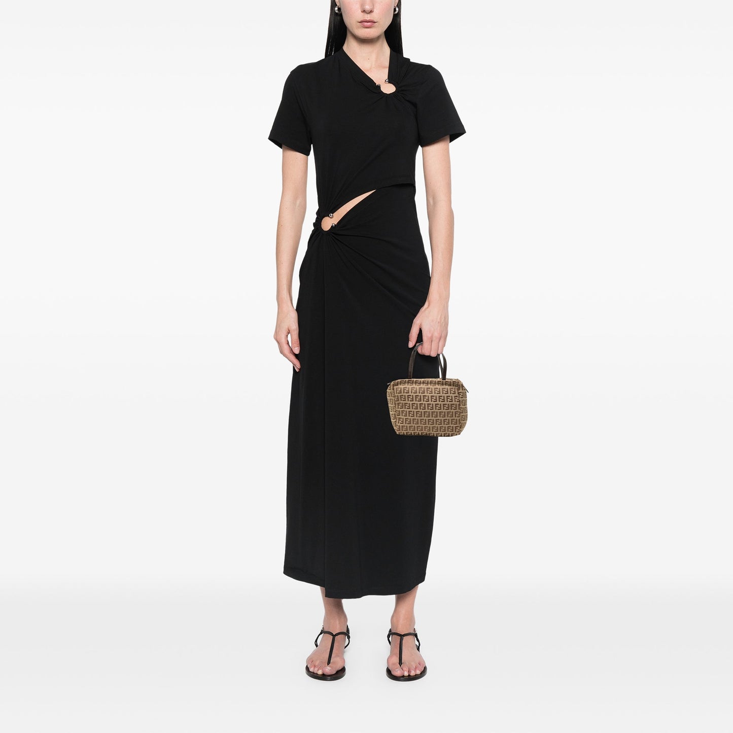 Fendi Mini Zucchino Canvas Handbag