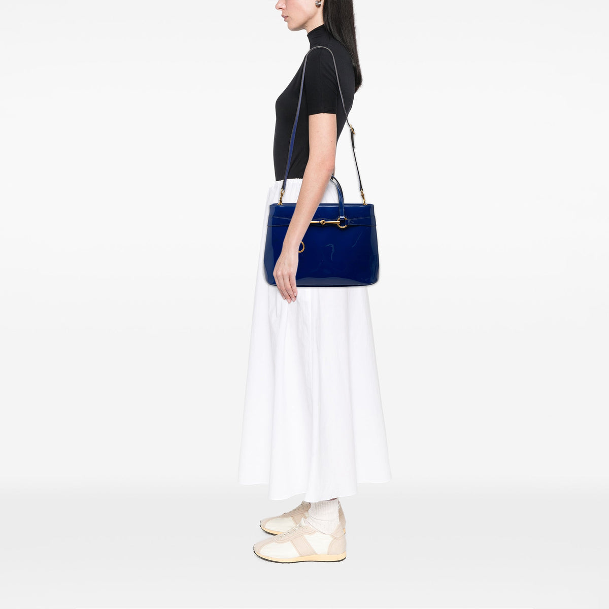 Gucci Patent Bright Bit Satchel