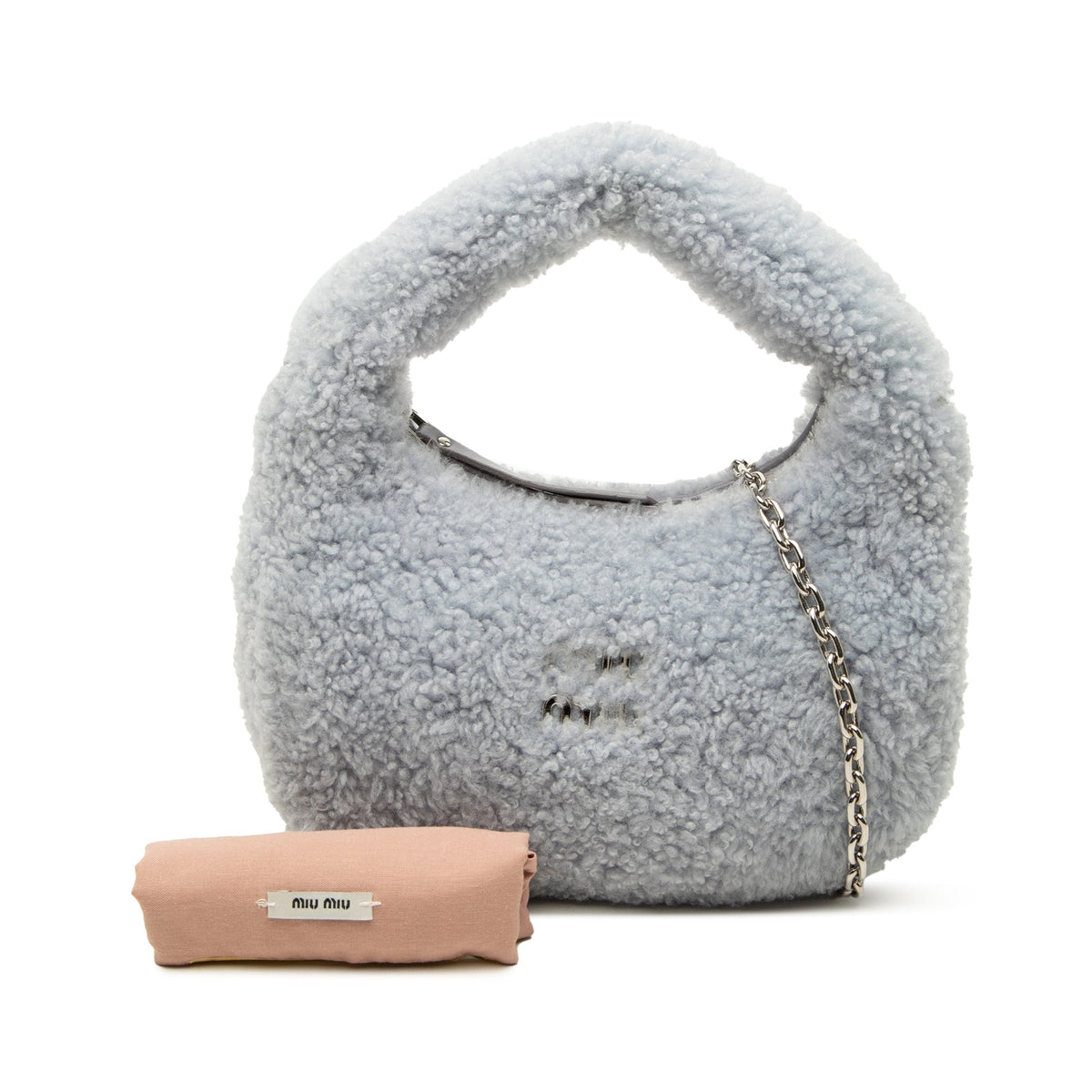 Miu Miu Mini Shearling Wander Satchel