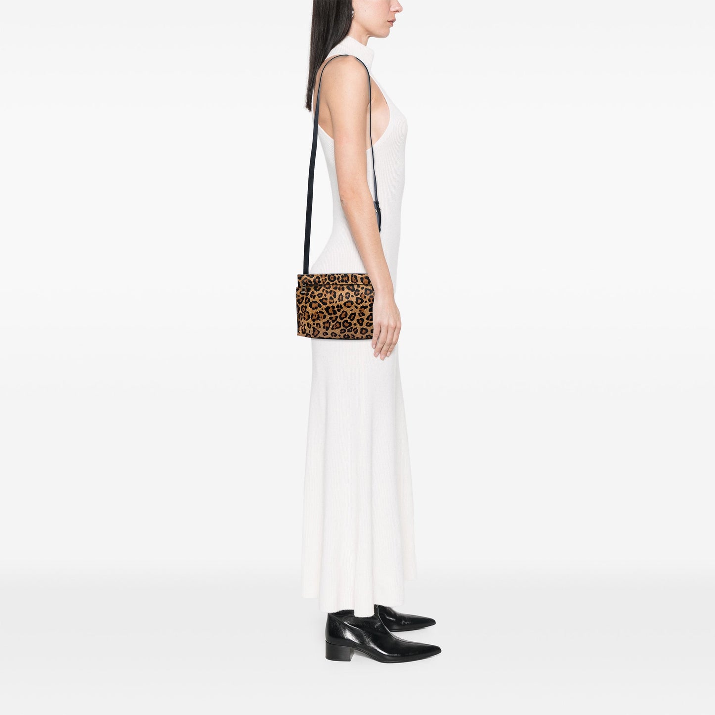 LOEWE Pony Hair Leopard Print and Calfskin Crossbody