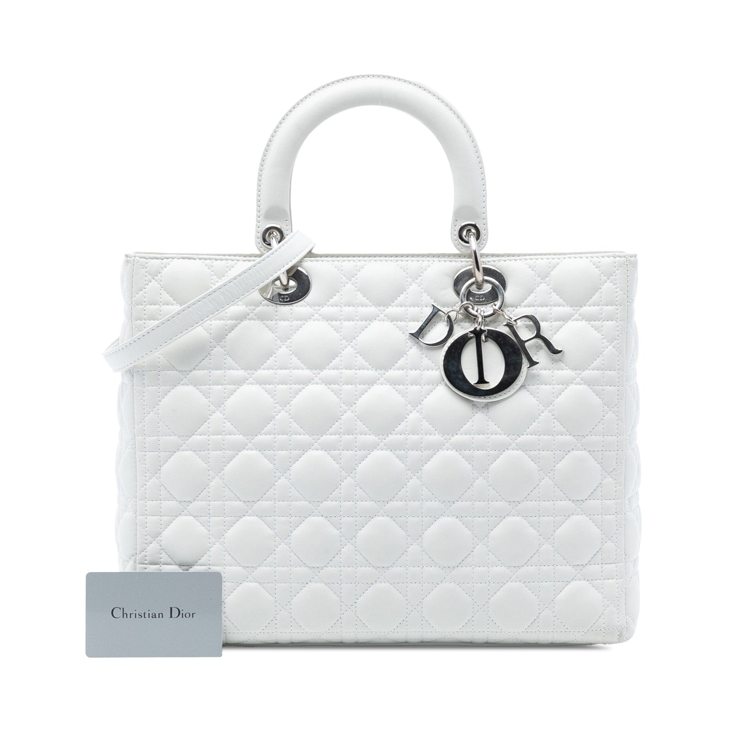 Dior Large Lambskin Cannage Lady Dior