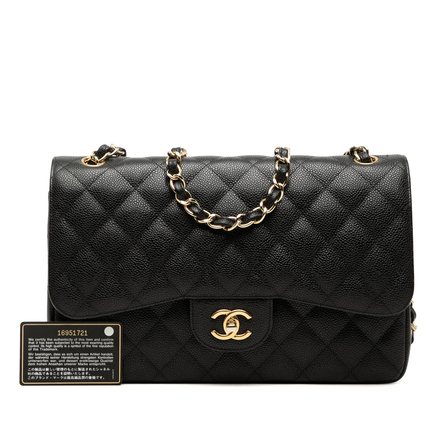 Chanel Jumbo Classic Caviar Double Flap