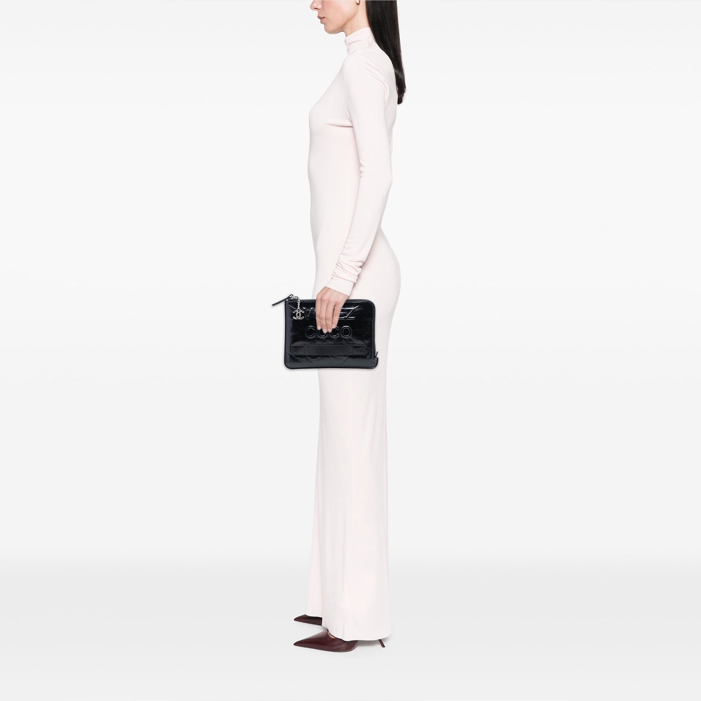 Chanel Aged Calfskin Votez Coco Clutch