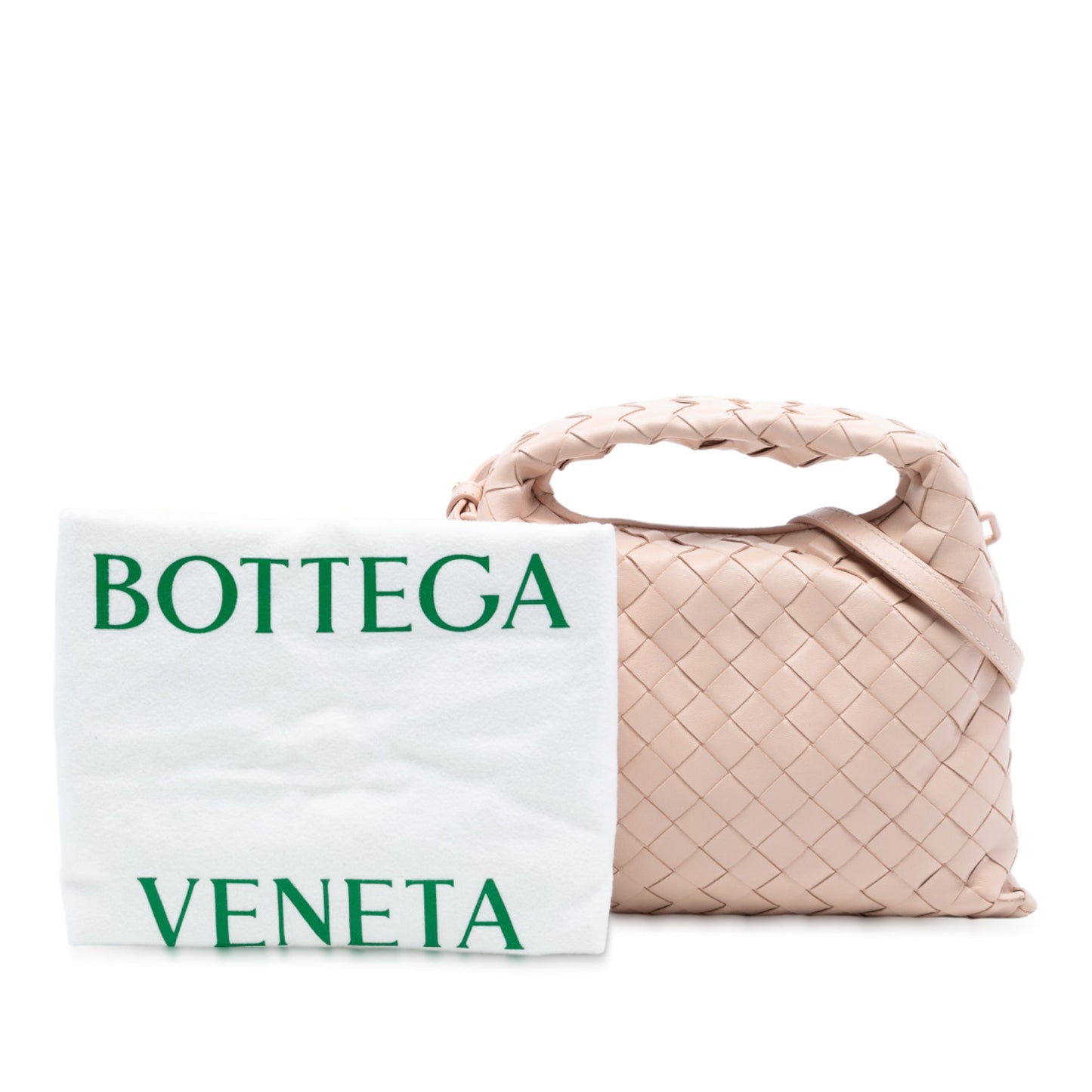Bottega Veneta Mini Calfskin Intrecciato Hop Satchel