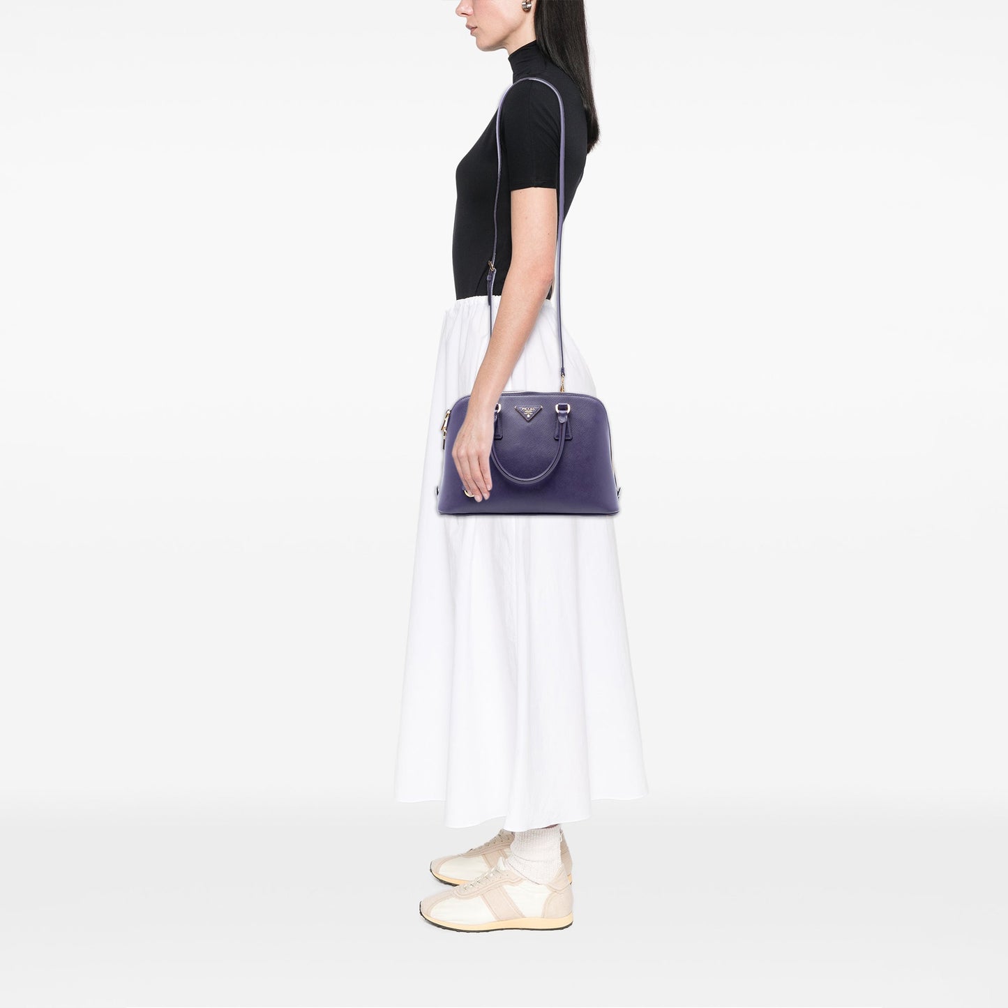 Prada Medium Saffiano Lux Promenade Satchel