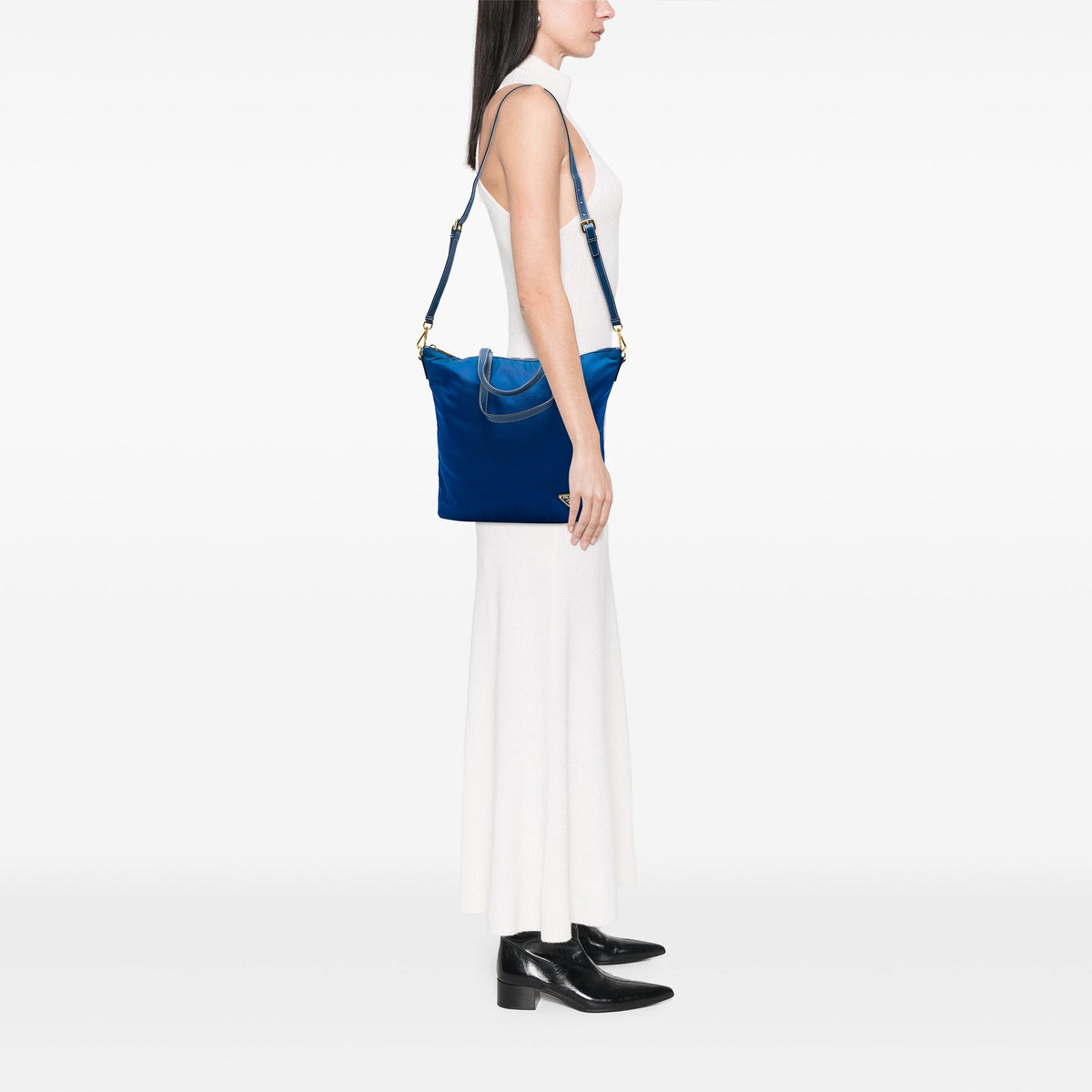 Prada Tessuto Zip Top Convertible Tote