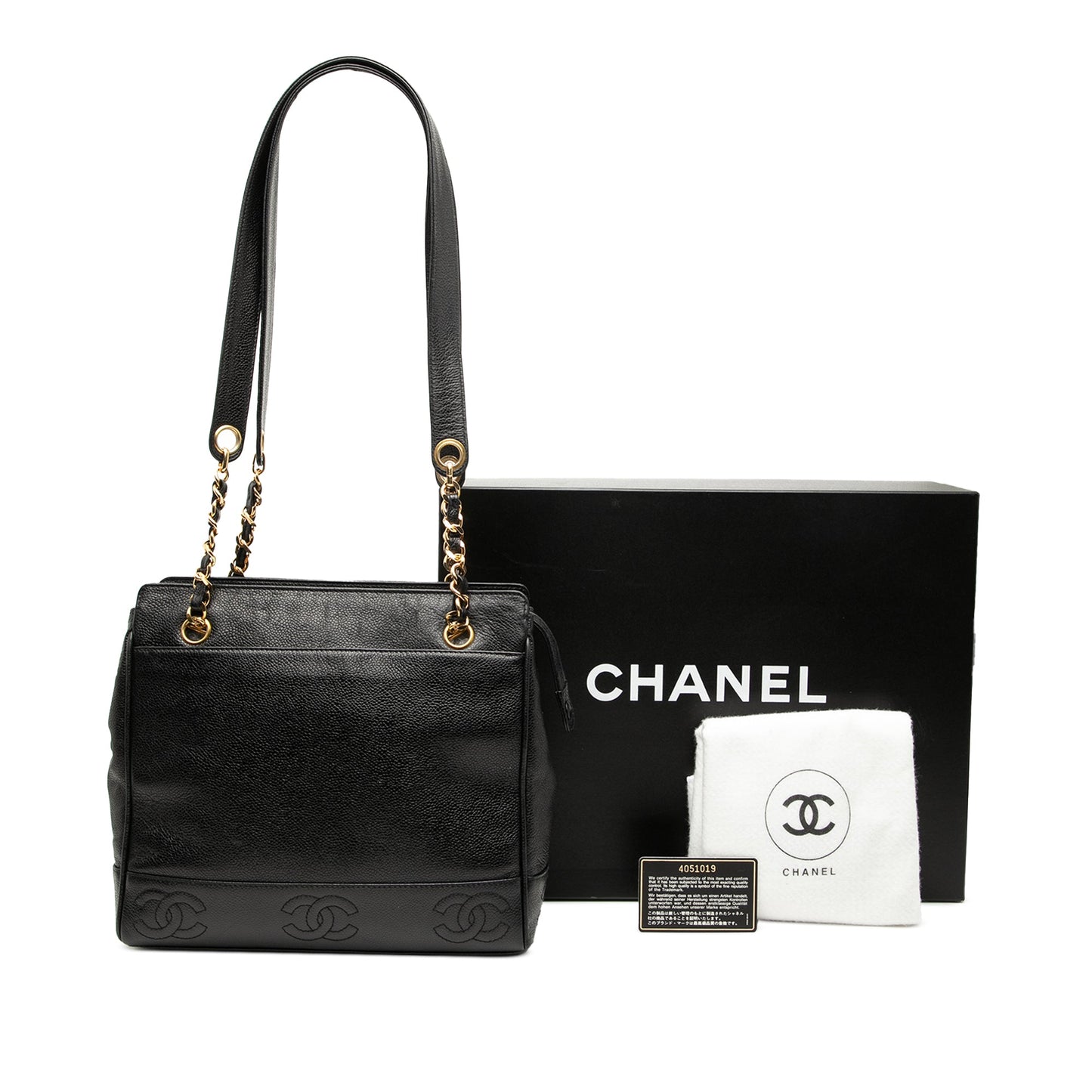 Chanel Triple CC Caviar Shoulder Bag
