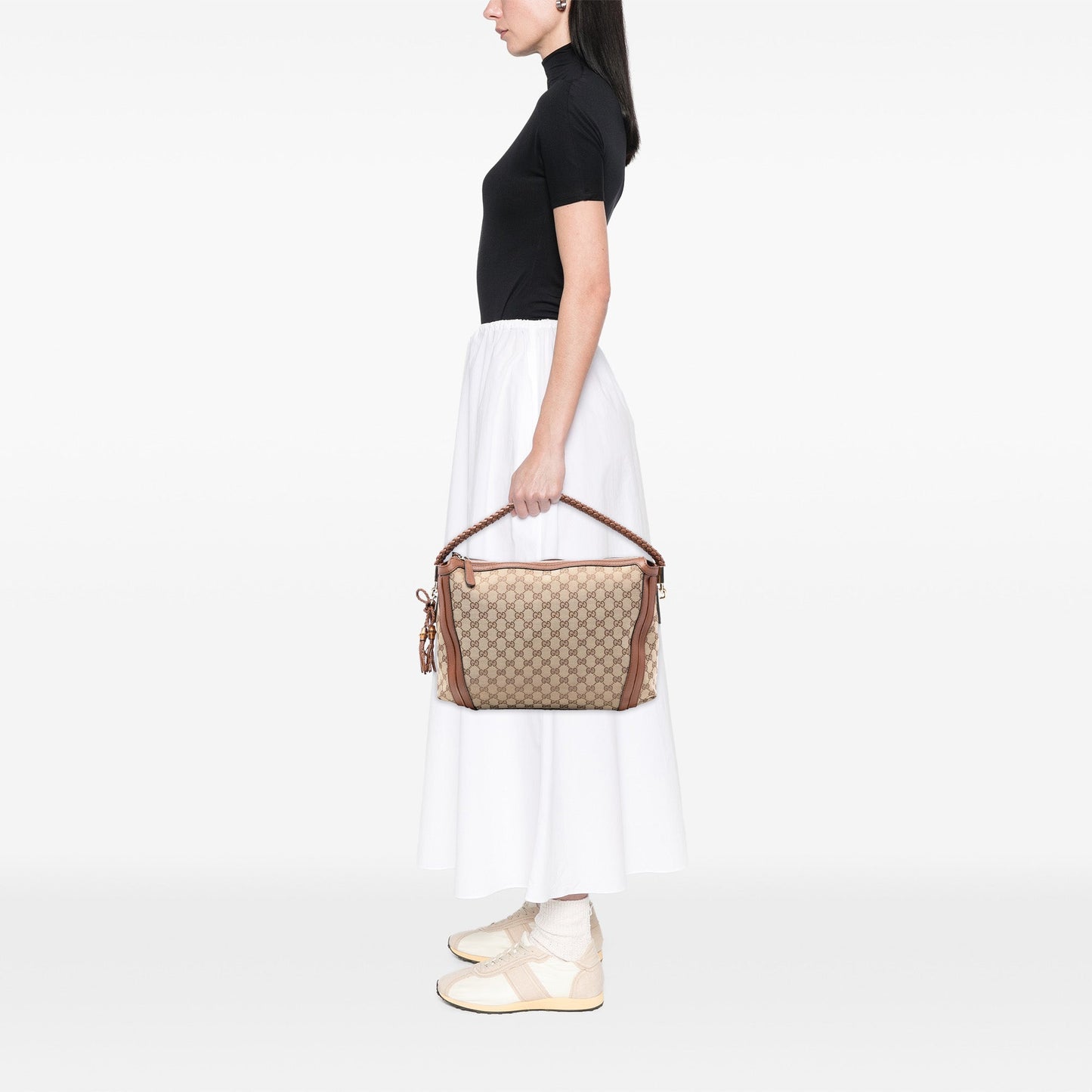 Medium GG Canvas Bella Shoulder Bag