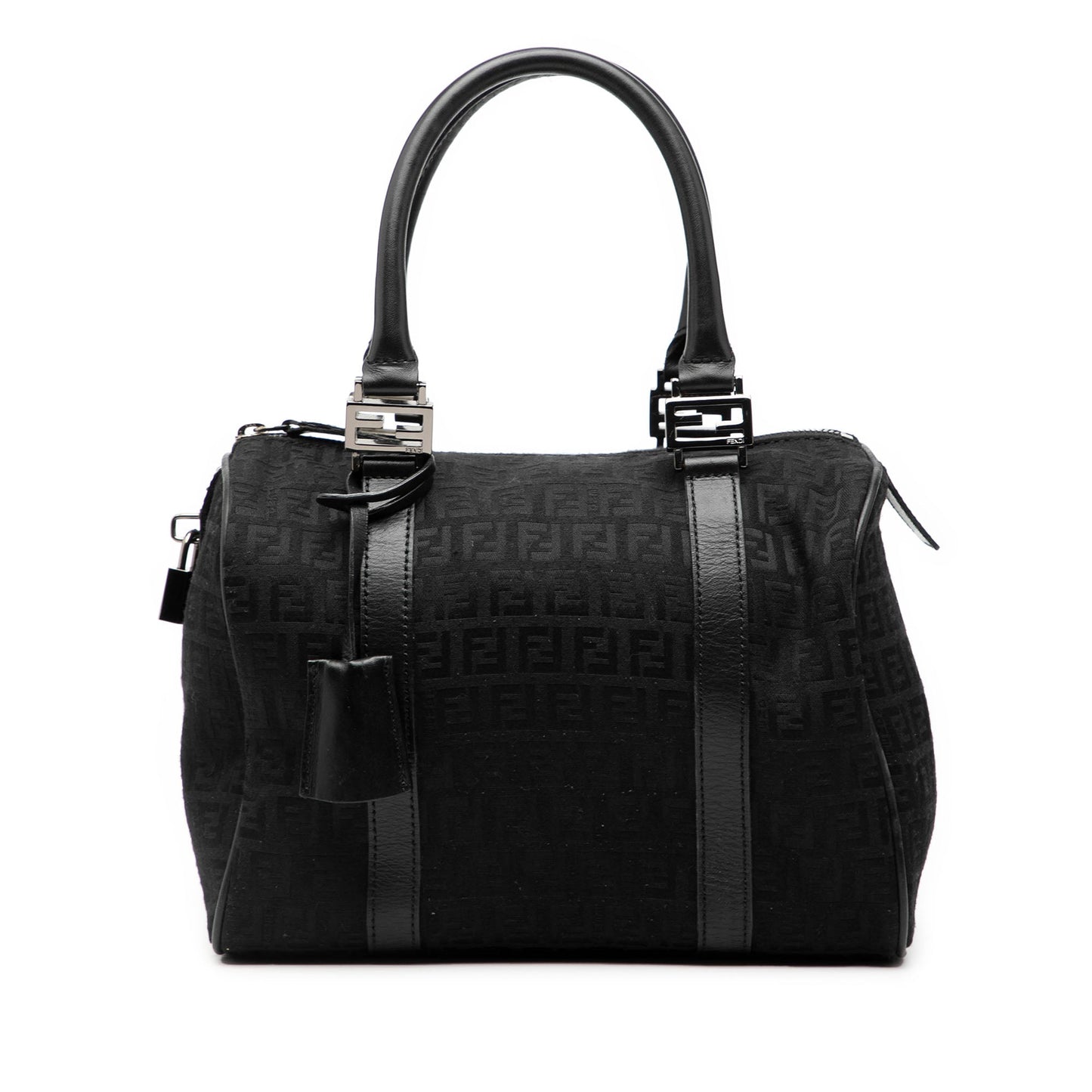 Fendi Zucchino Canvas Boston Bag